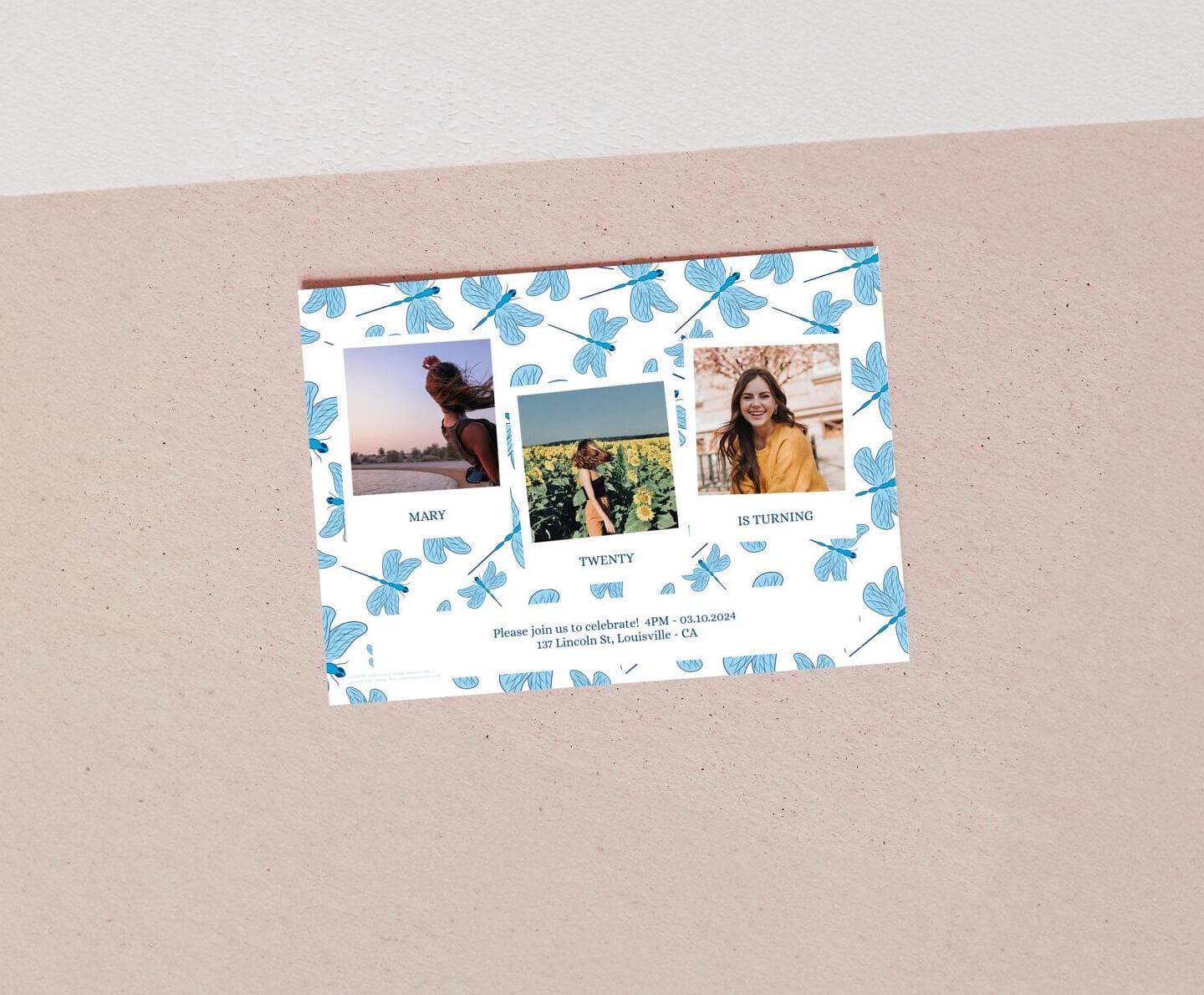 Gilmore Girls™ Dragonfly Pattern Card