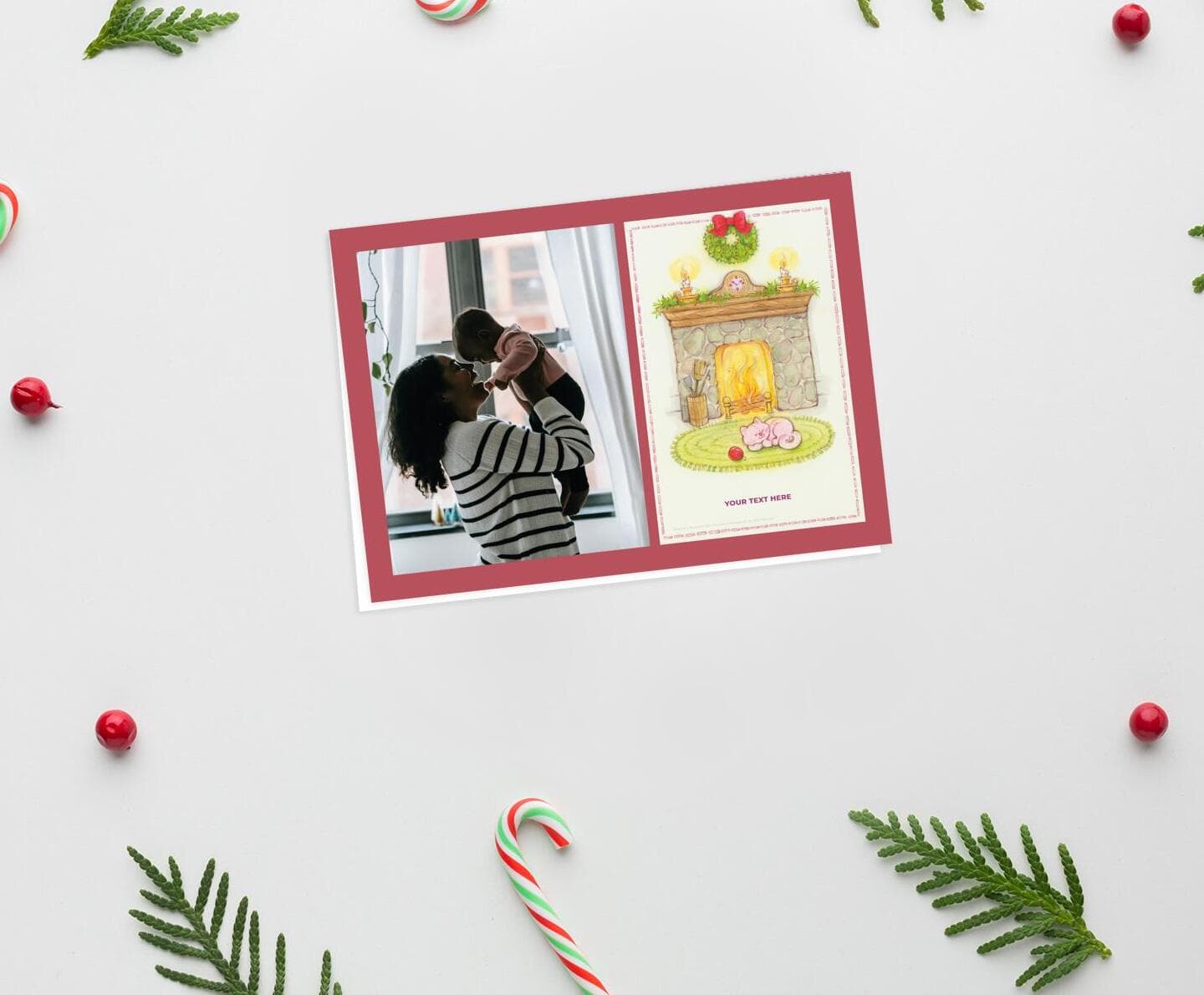 Strawberry Shortcake™ Red Fireplace Card