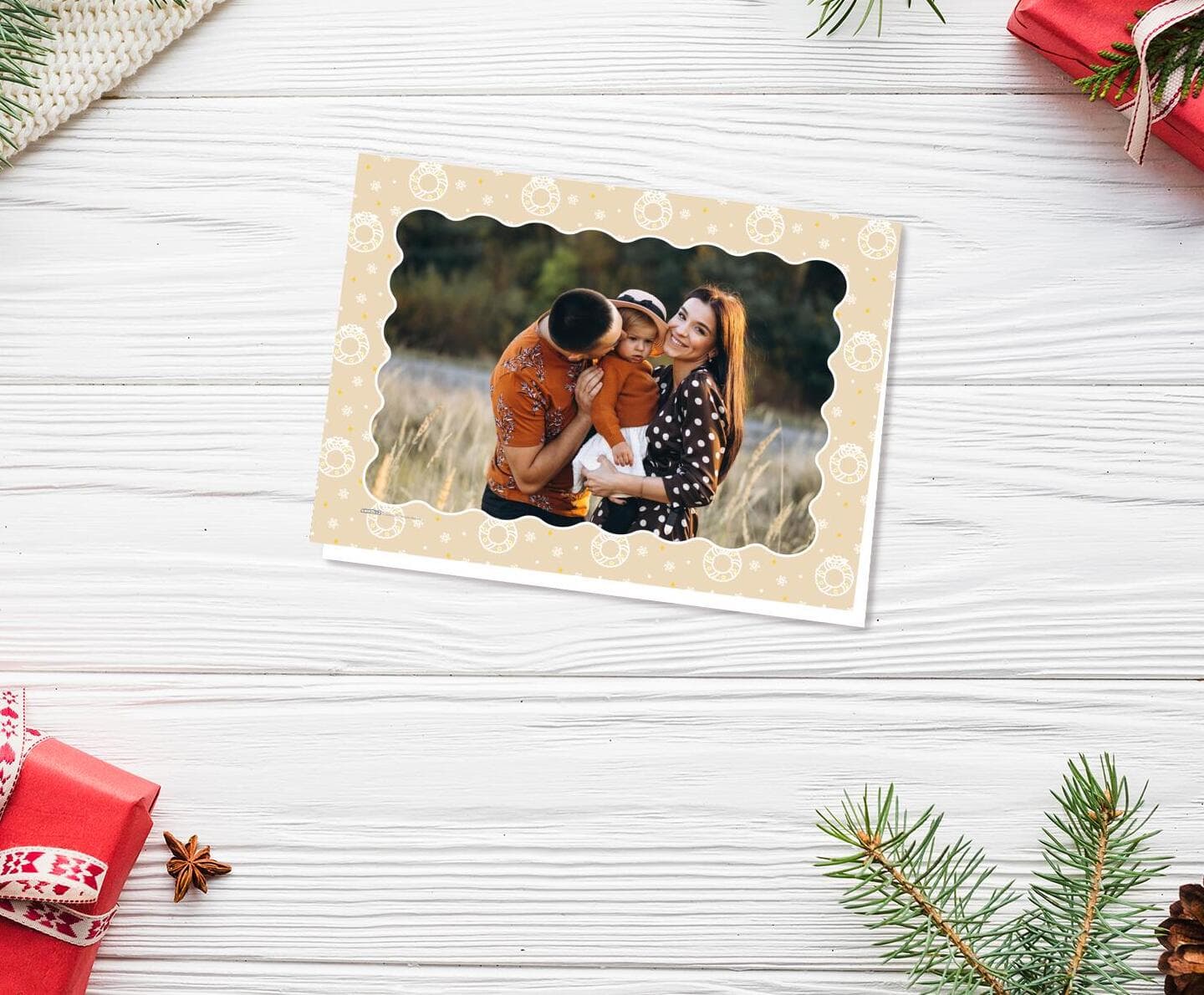 Anirollz® Pattern Christmas Card