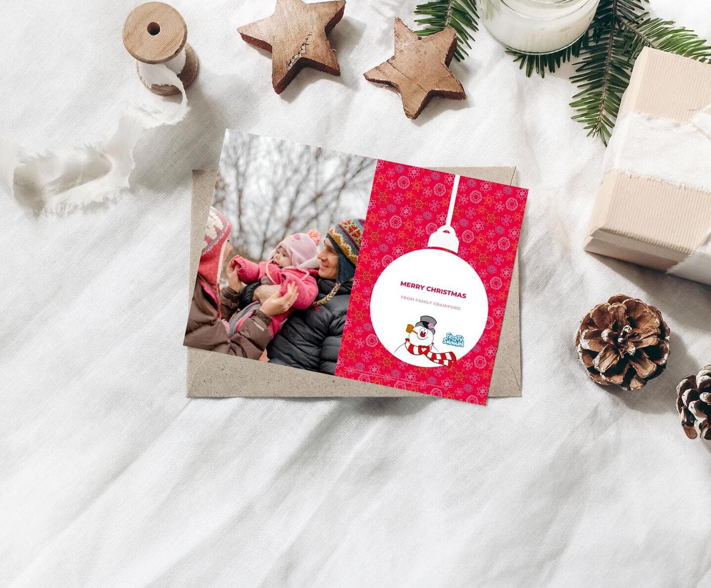 Frosty The Snowman™ Christmas Ball Card