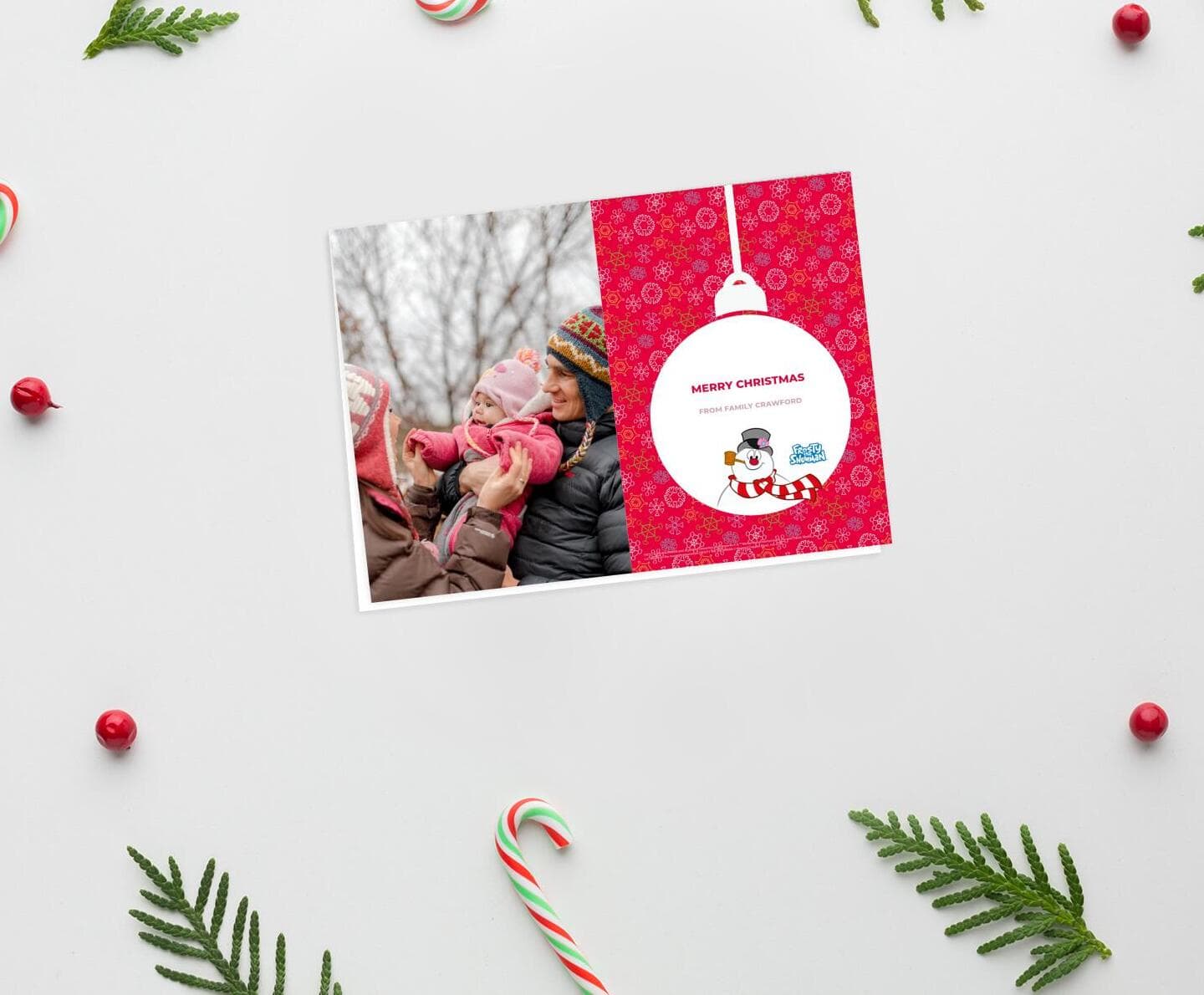 Frosty The Snowman™ Christmas Ball Card