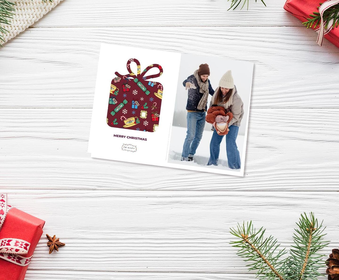 Friends™ Christmas Surprise Card