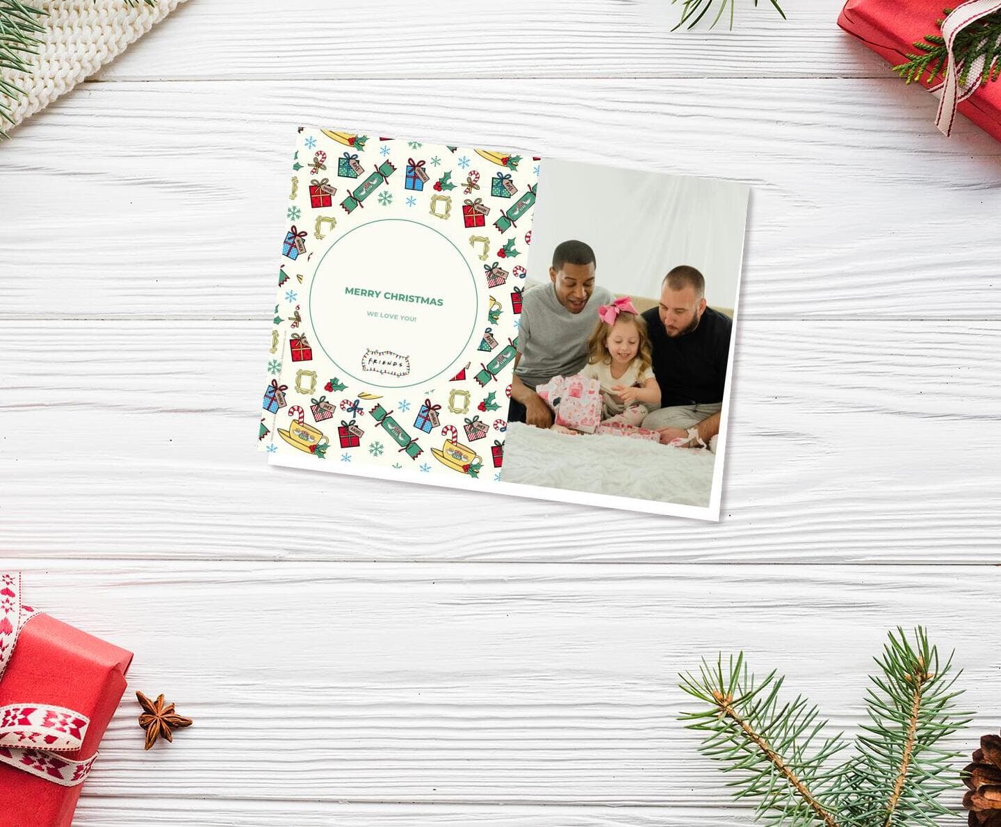 Friends™ Christmas Pattern Card