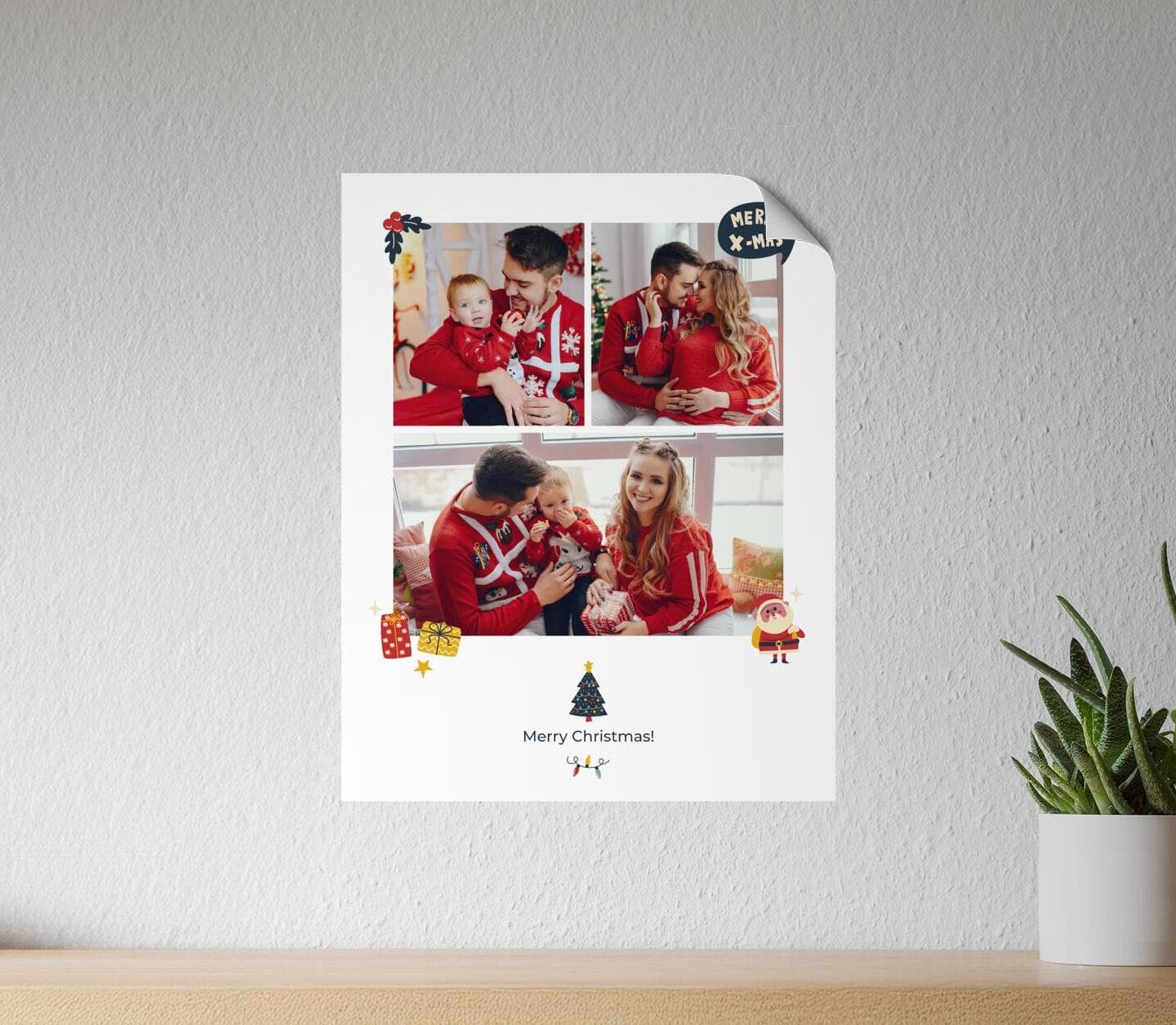Merry X-Mas Multiphoto Poster