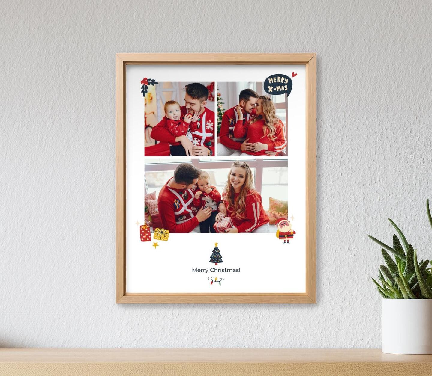 Merry X-Mas Multiphoto Poster