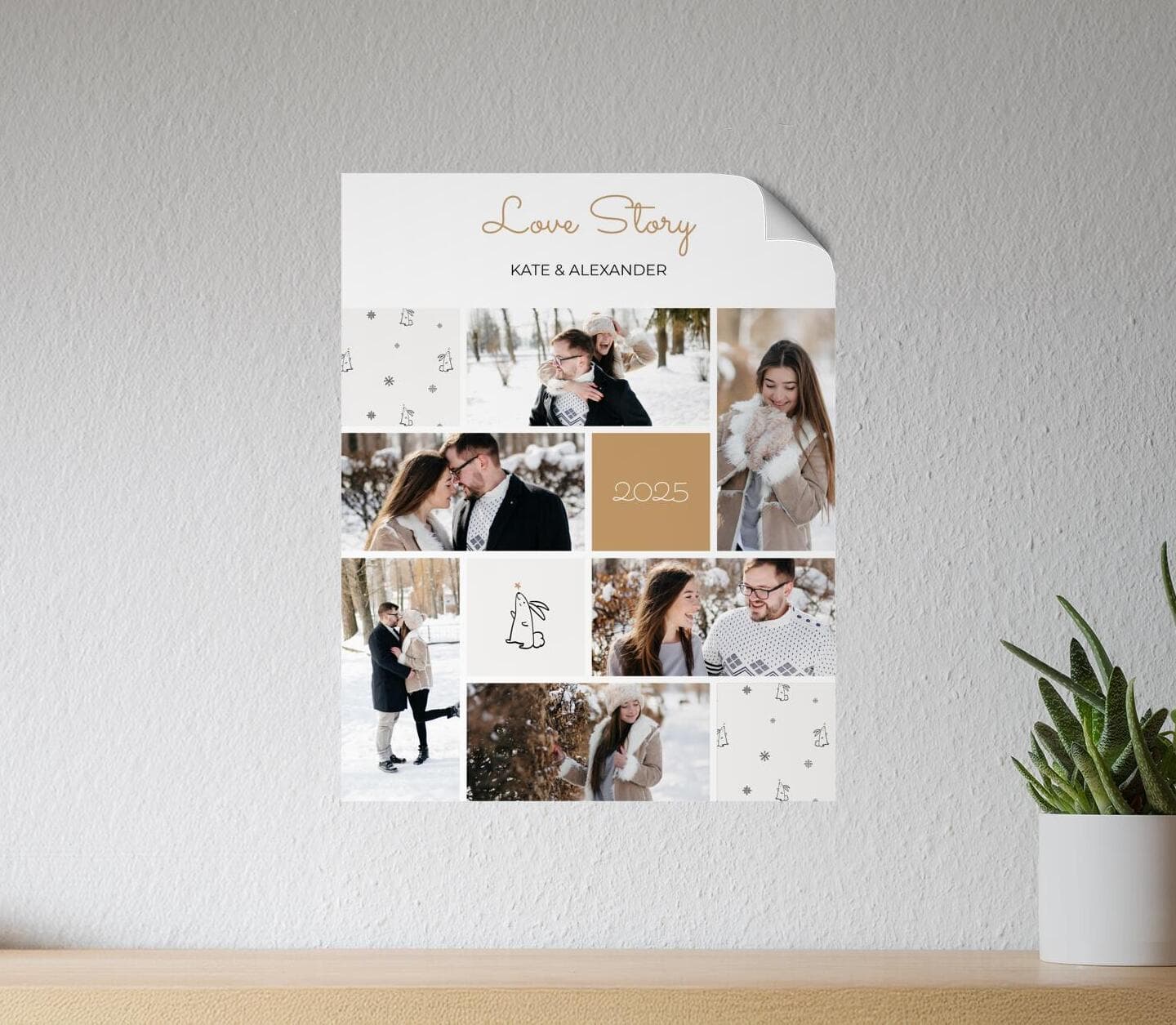 Winter Love Large Poster