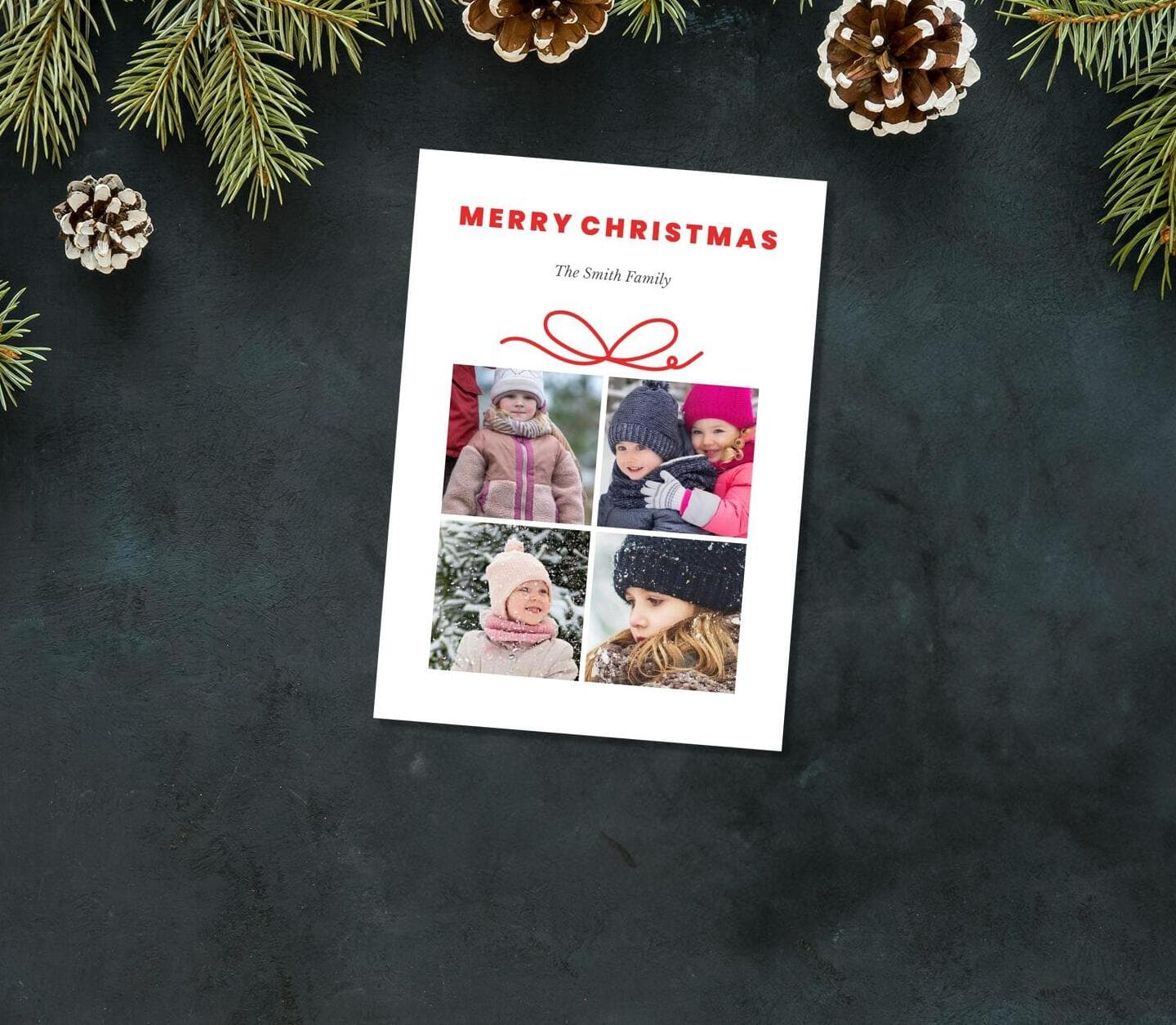 Multiphoto Christmas Gift Card