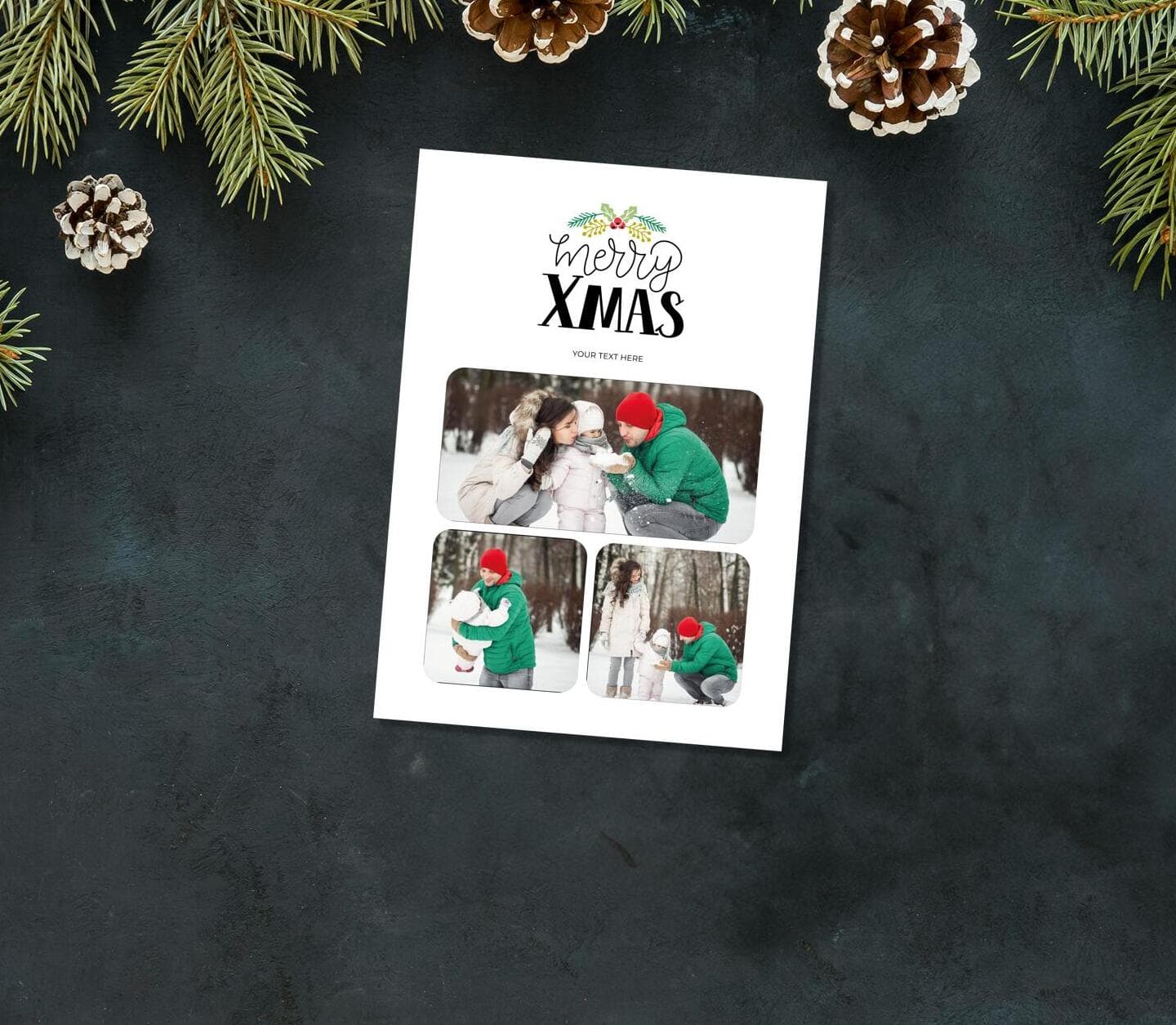 Sweet Holly Tree Card