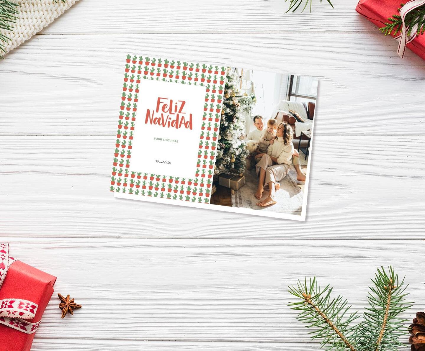 Frida Kahlo™ Cactus Pattern Card