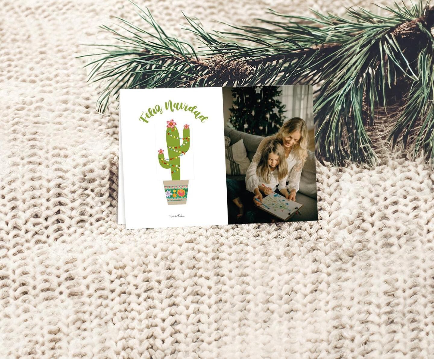 Frida Kahlo™ Christmas Cactus Card