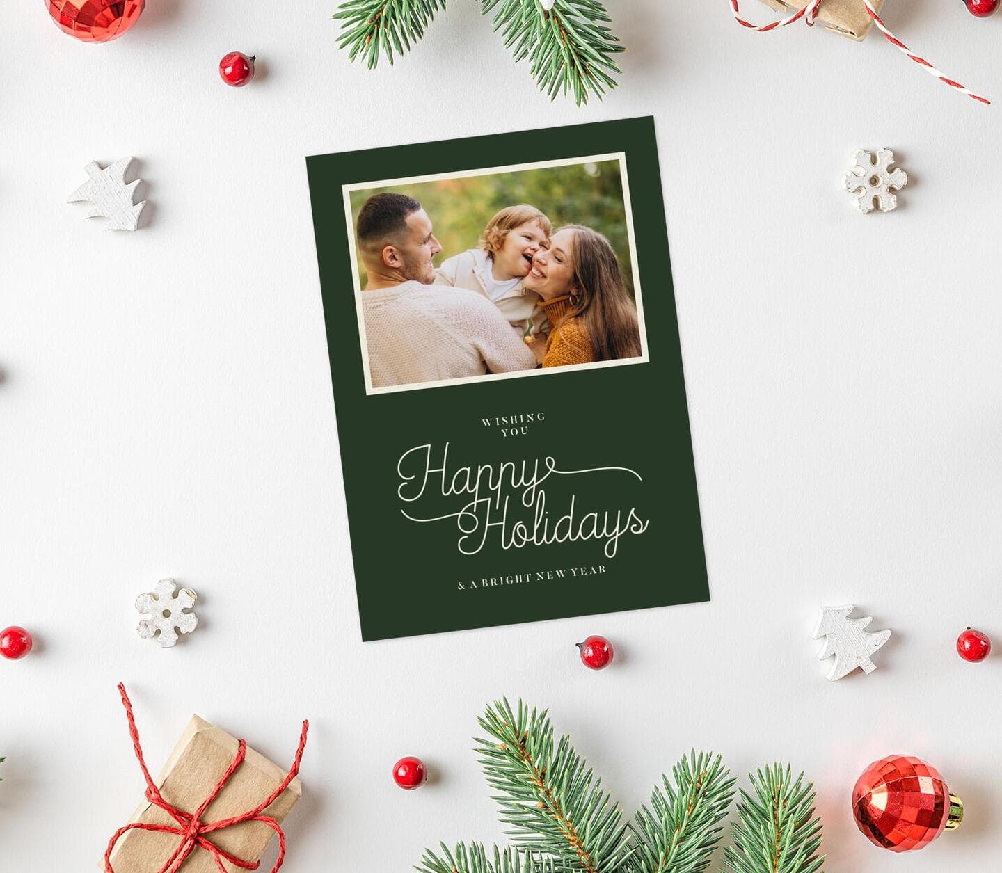 Holidays Wishes Green Card