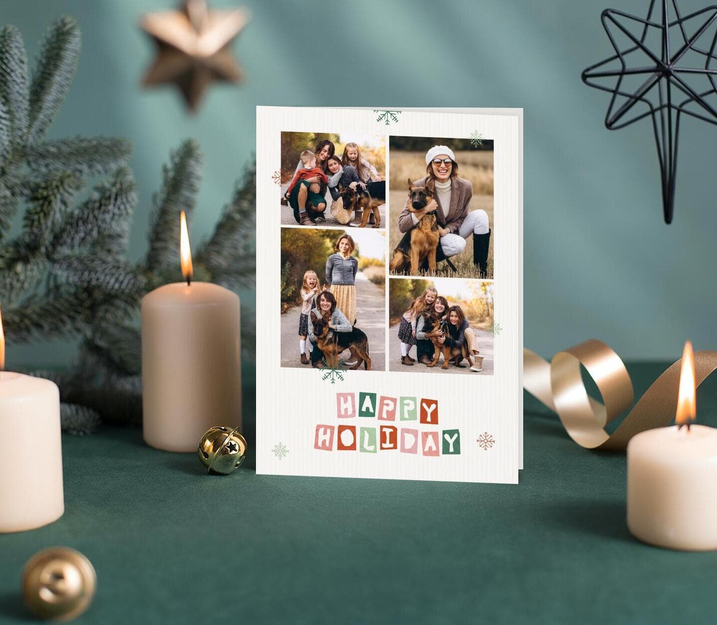 Snowy Happy Holiday Card