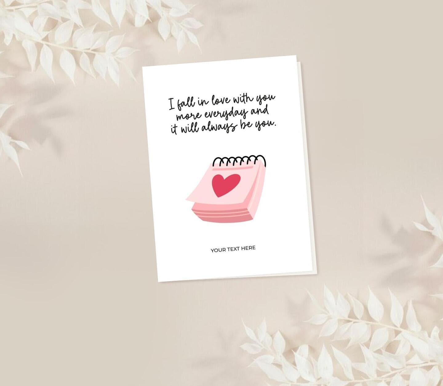 Fall In Love Quote Card