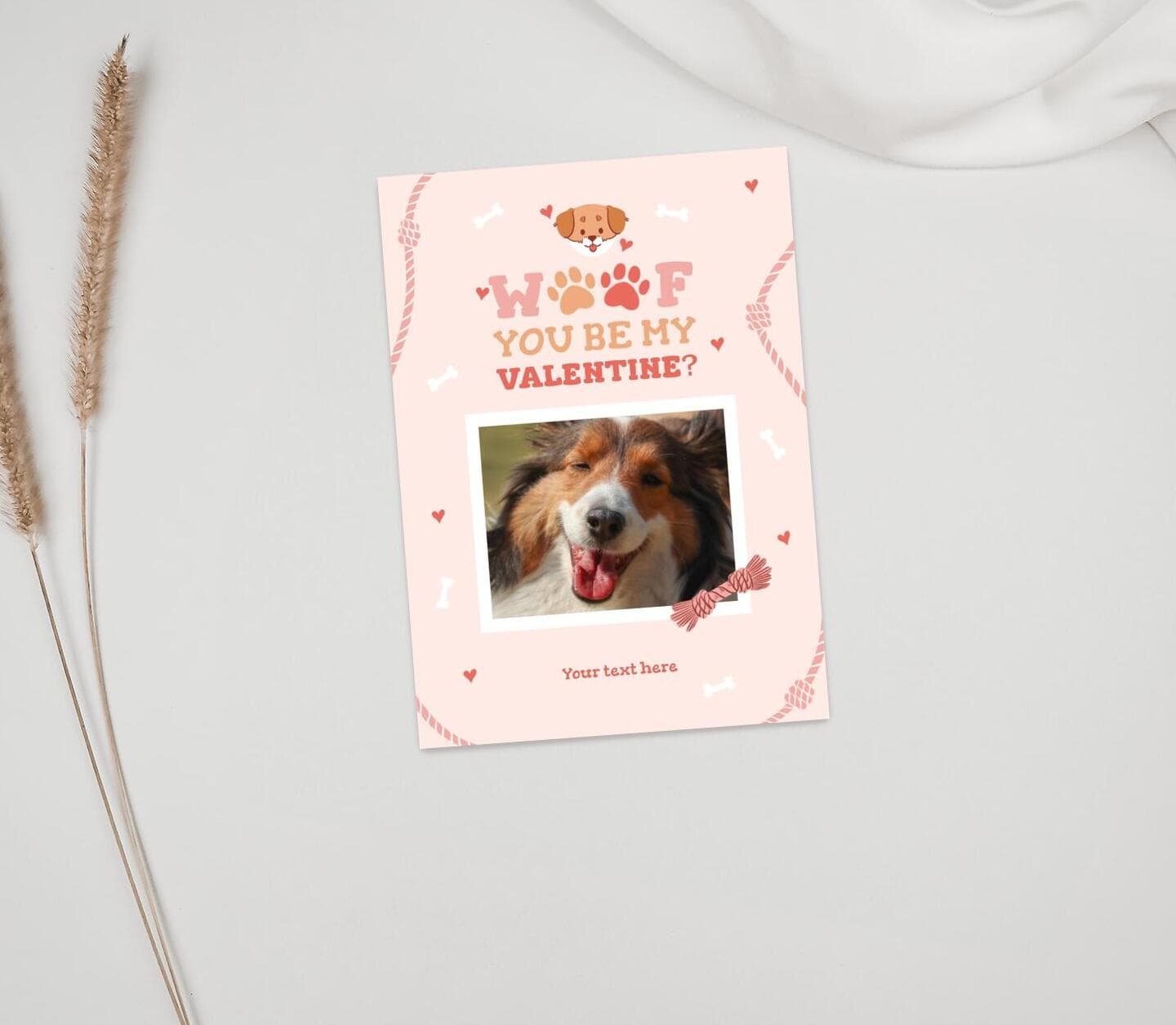 Woof Valentine Card