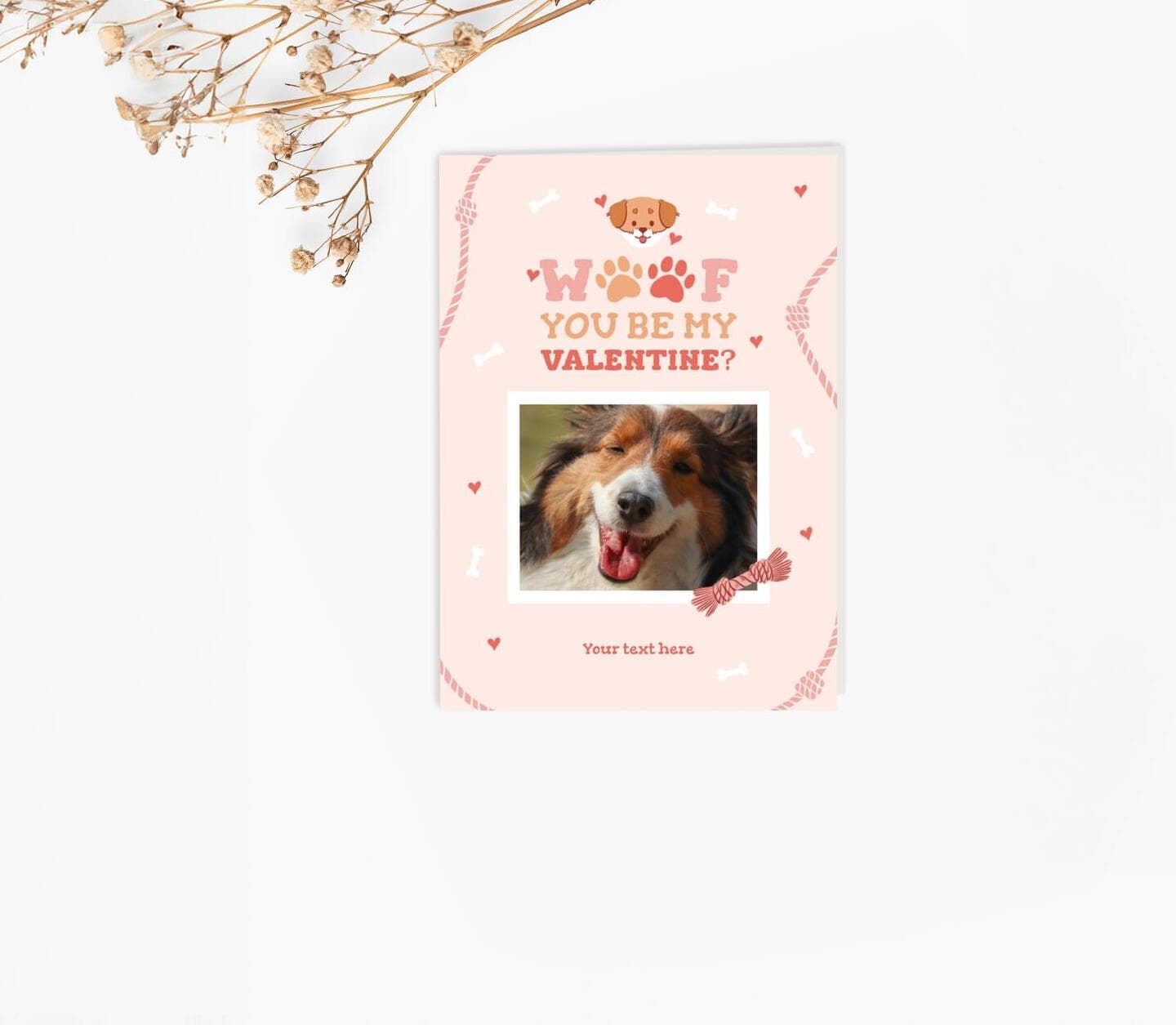Woof Valentine Card