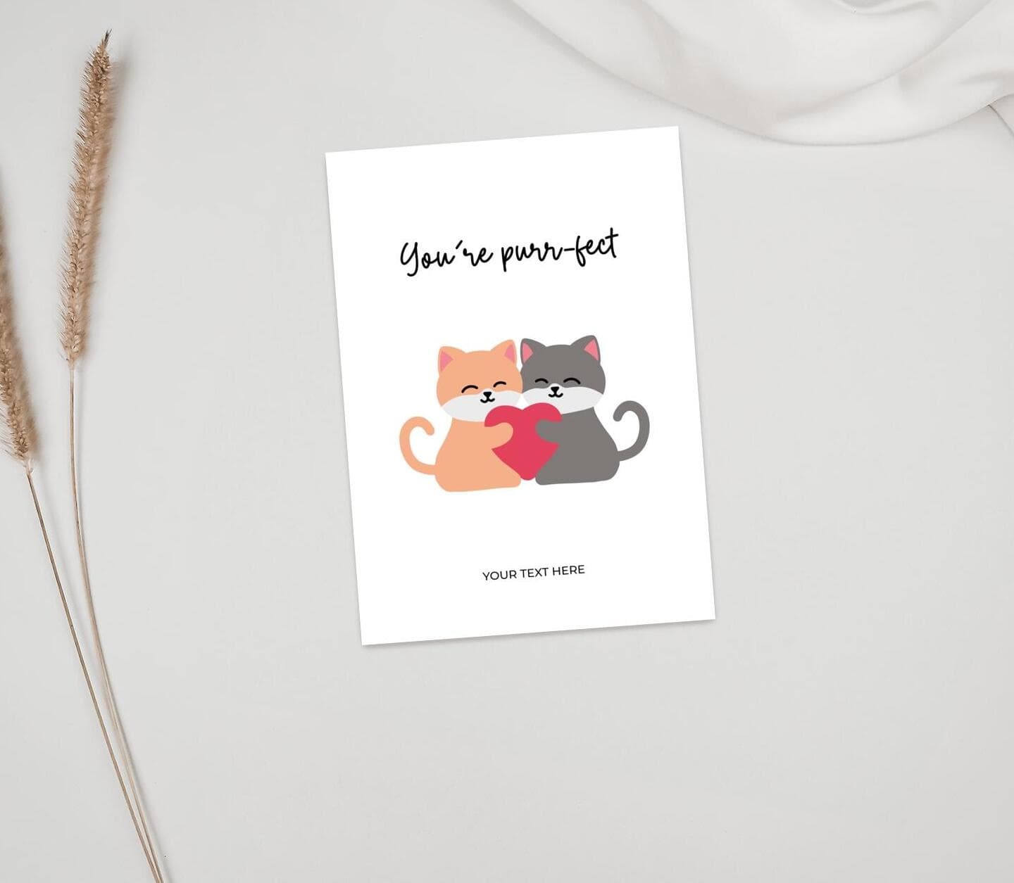 Purr-fect Cat Quote Card
