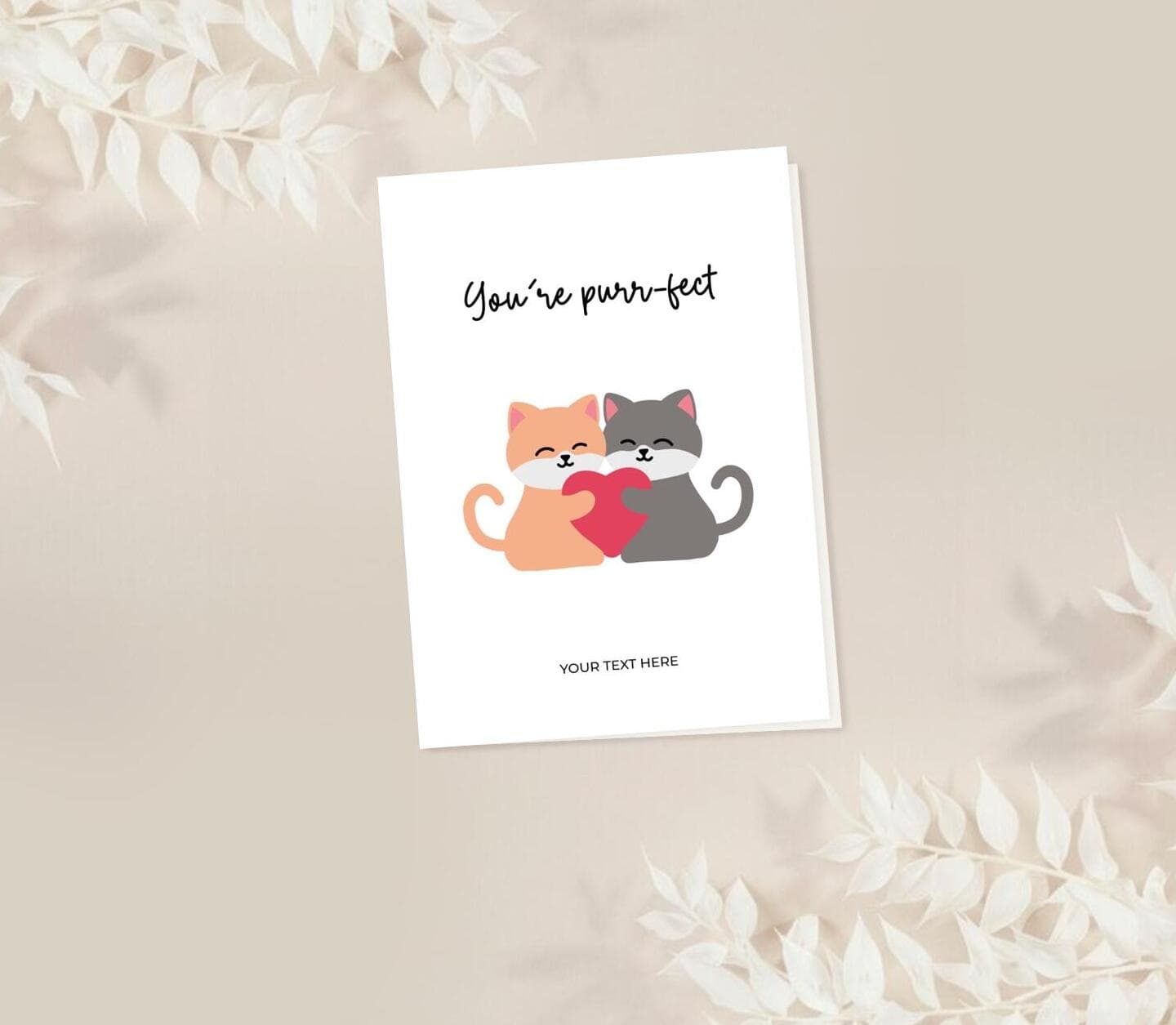 Purr-fect Cat Quote Card