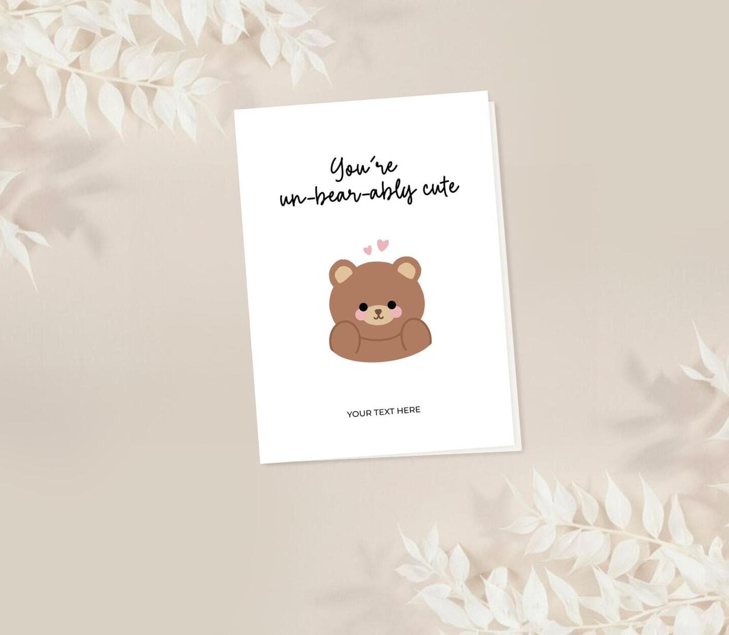 Cute Bear Quote Card