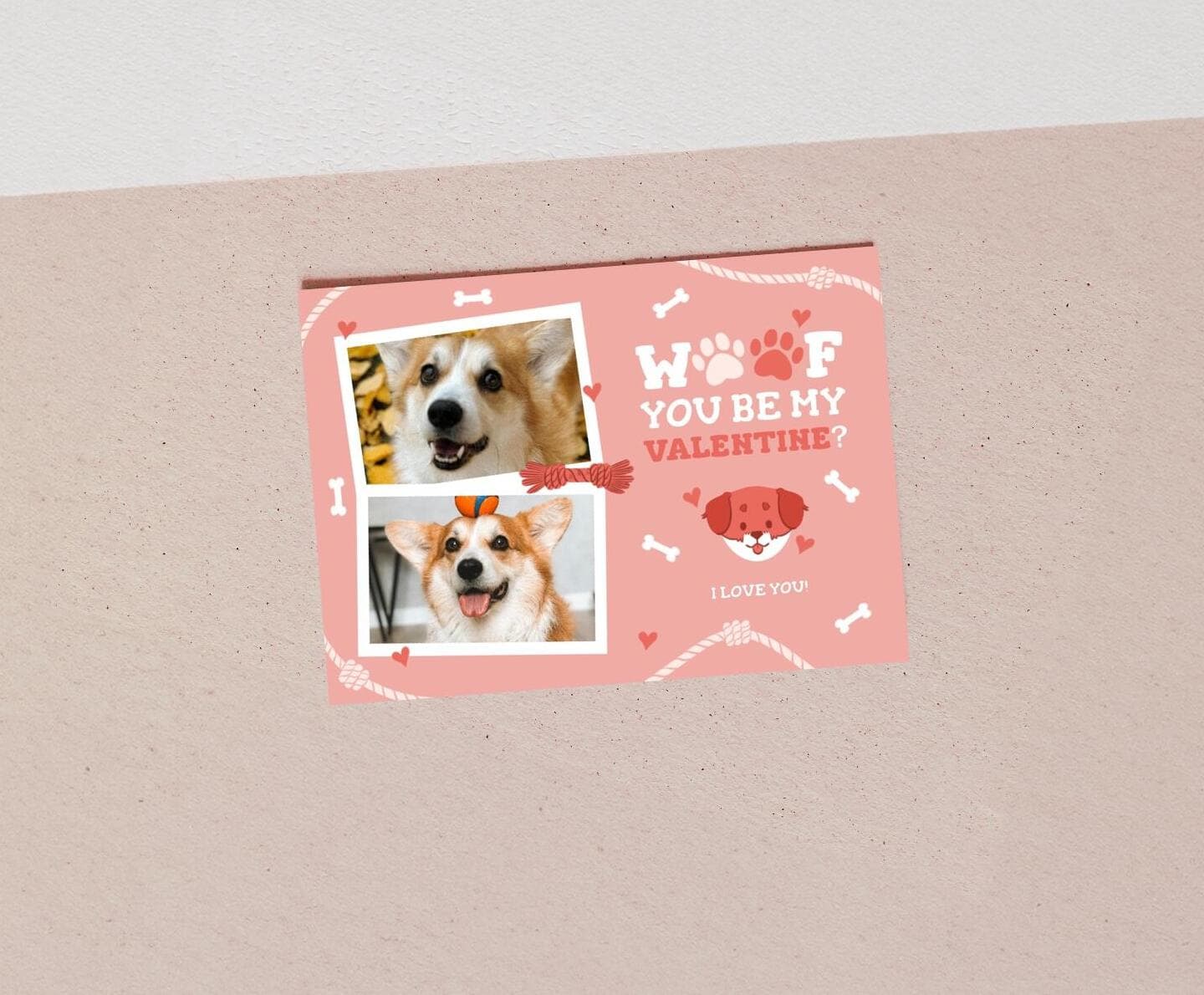 Woof Valentine Multiphoto Card