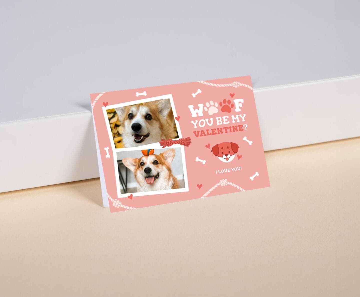 Woof Valentine Multiphoto Card