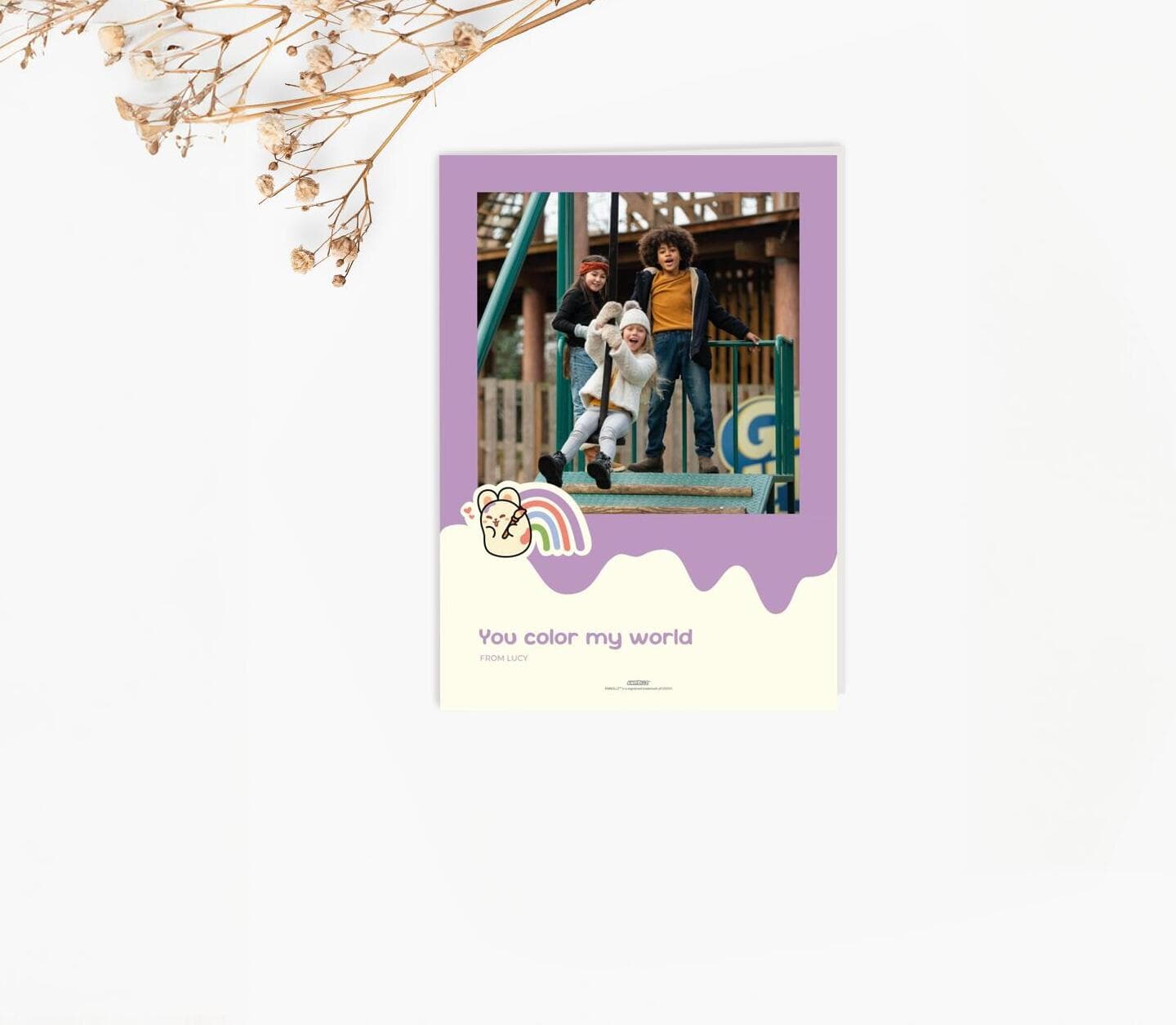 Anirollz® Rainbow World Photo Card