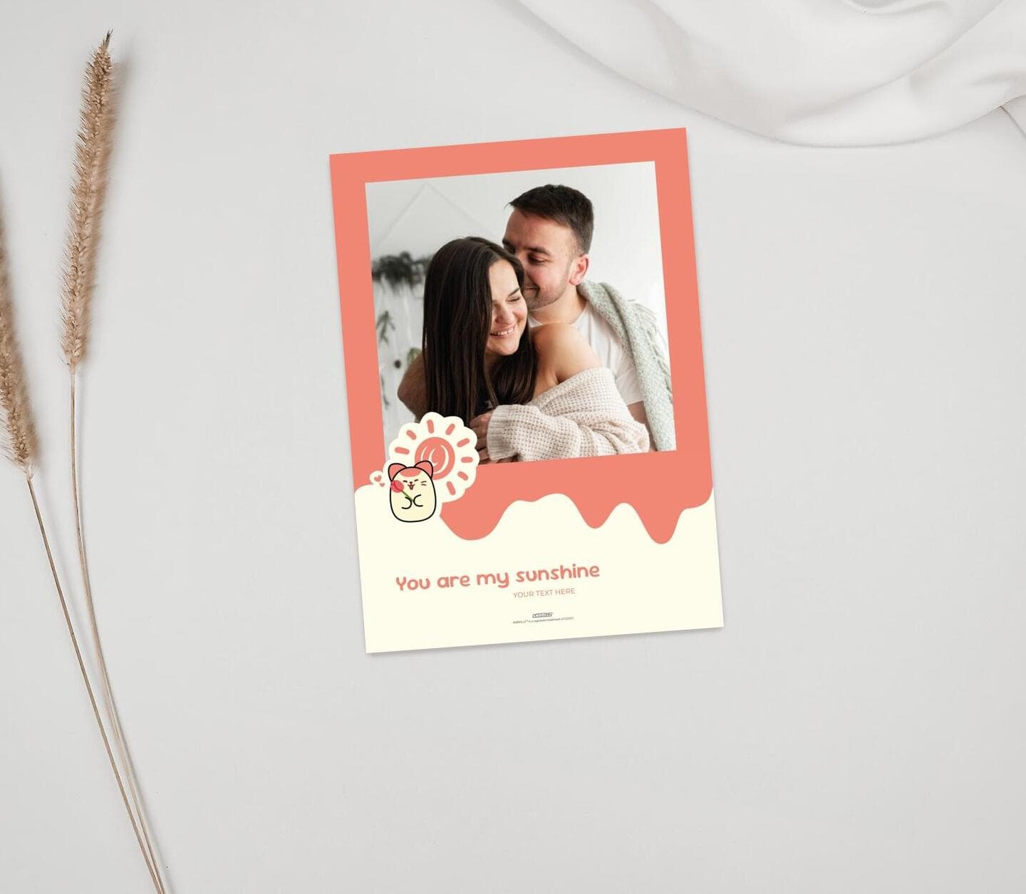 Anirollz® Sunshine Valentine Photo Card