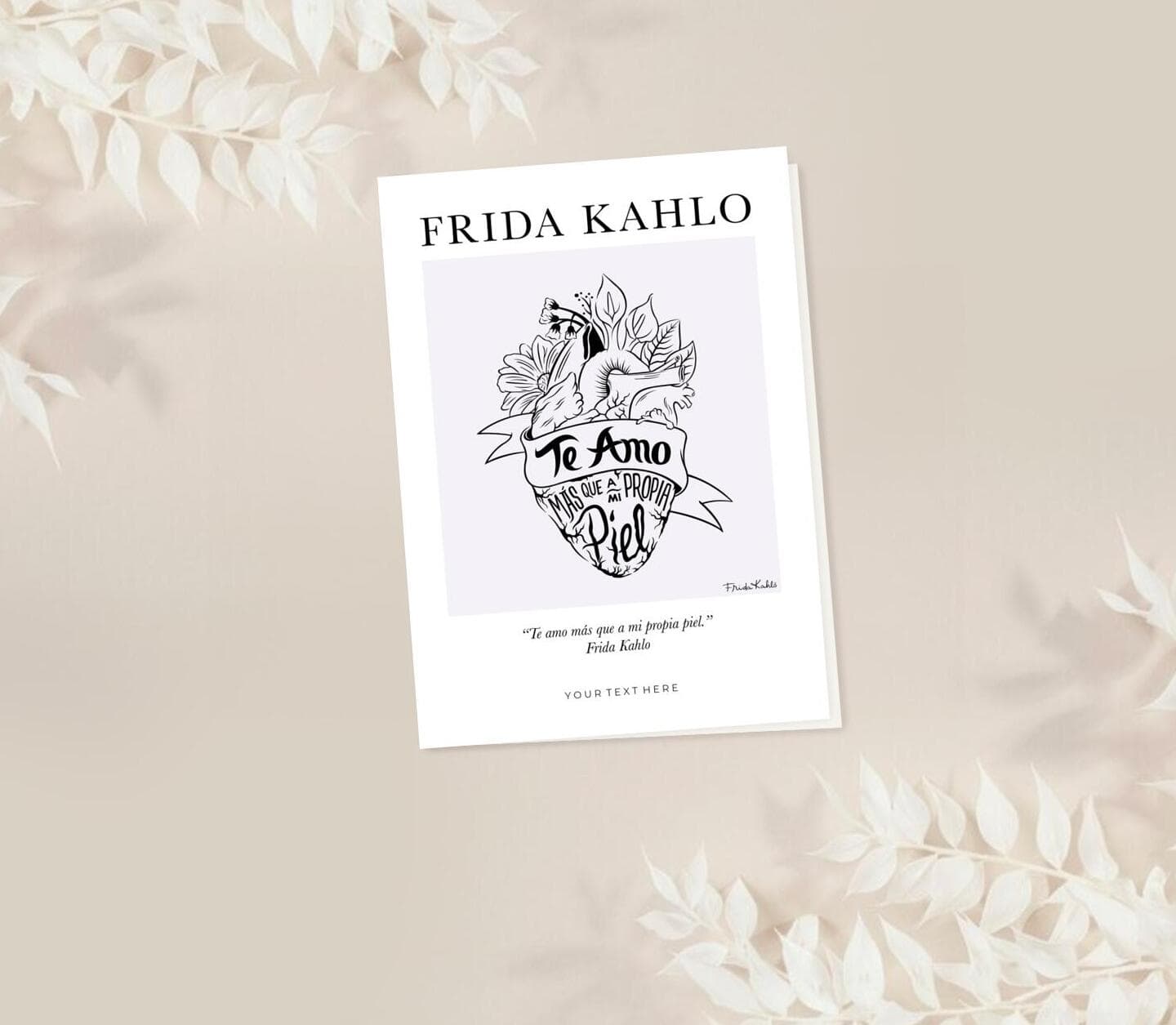 Frida Kahlo™ Corazón Florido Card