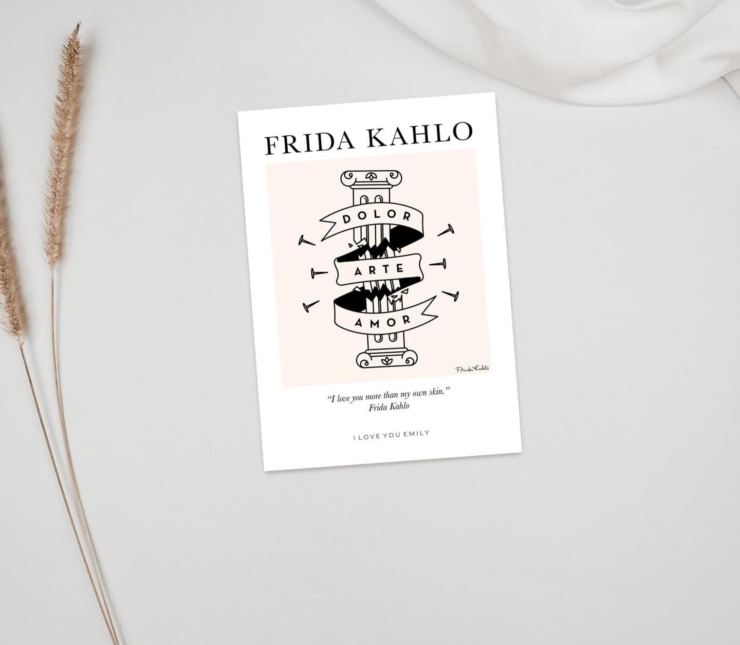 Frida Kahlo™ Dolor Arte Amor Card
