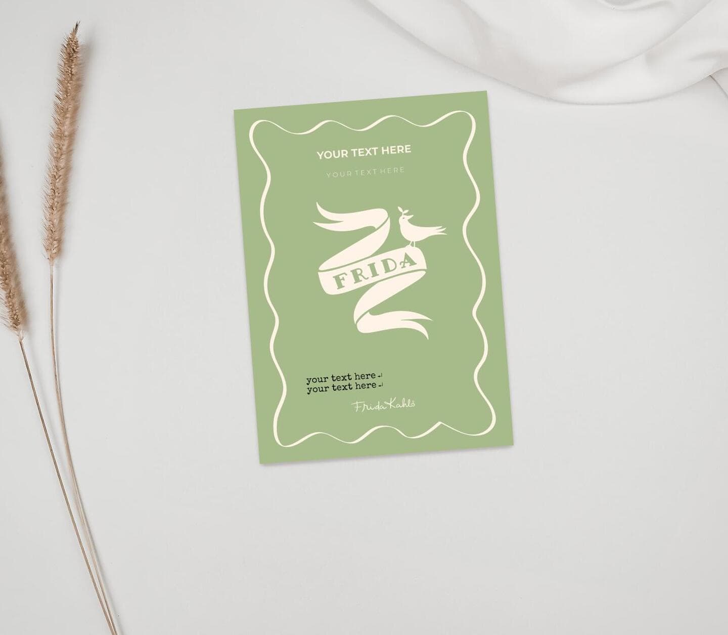 Frida Kahlo™ Ribbon and Bird Card