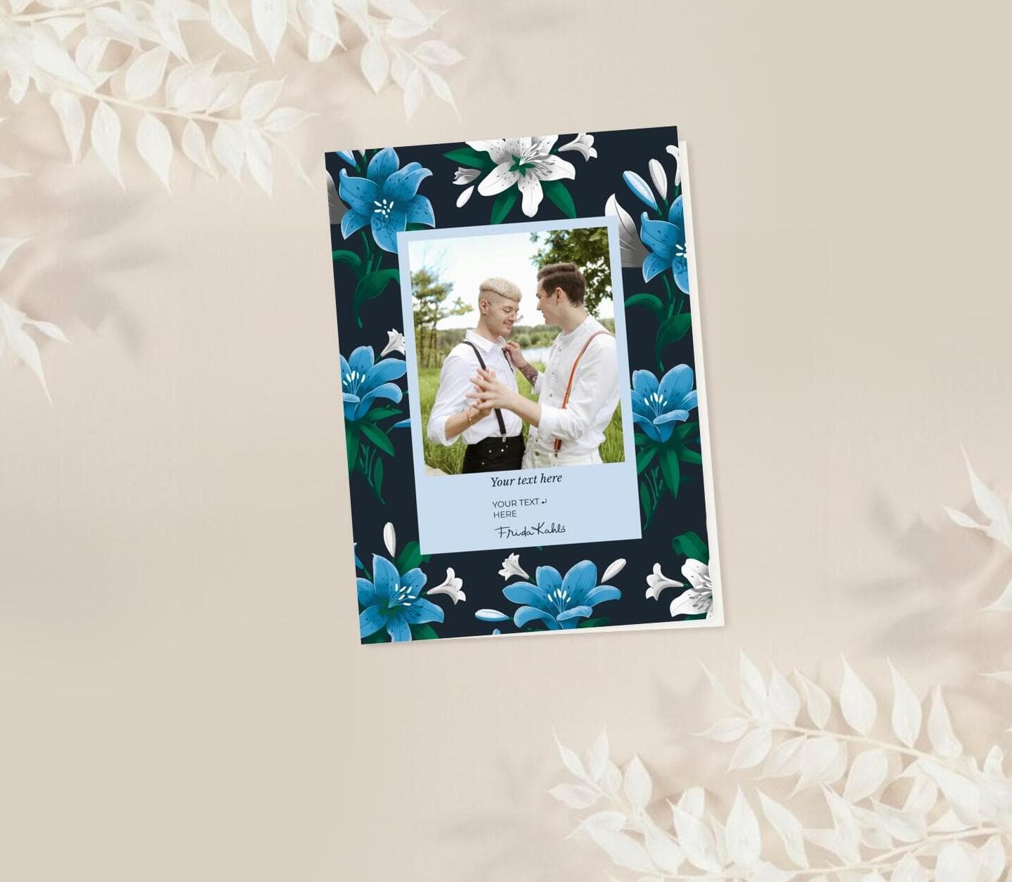 Frida Kahlo™ Blue Flowers Card