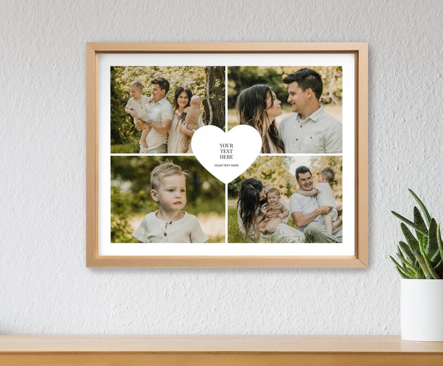 Shape Heart Landscape Poster