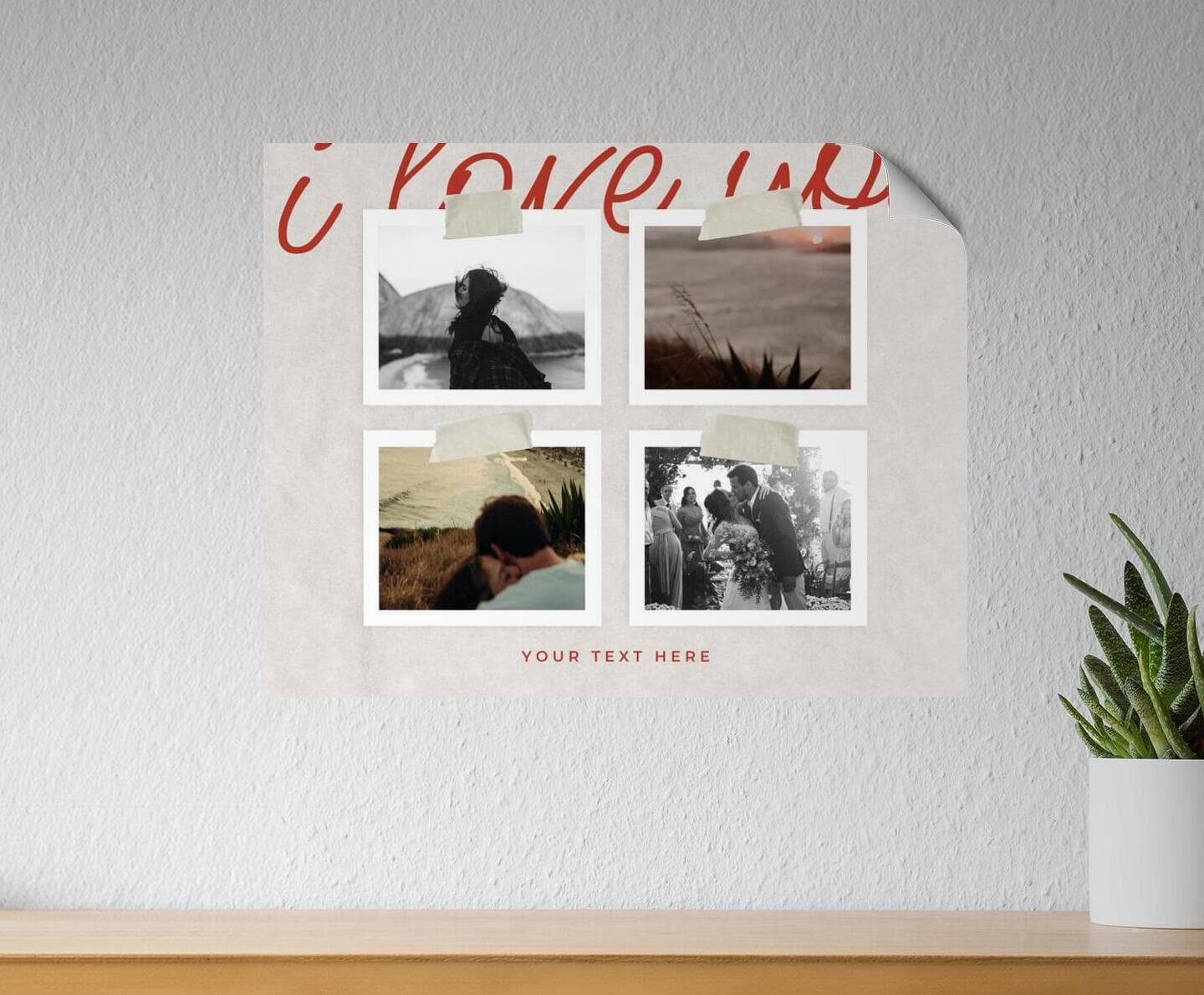 Four Photos Landscape Poster