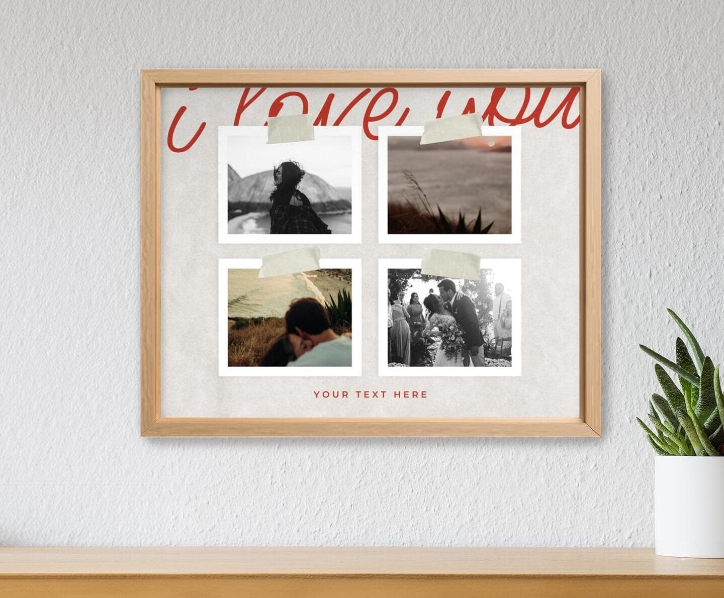 Four Photos Landscape Poster