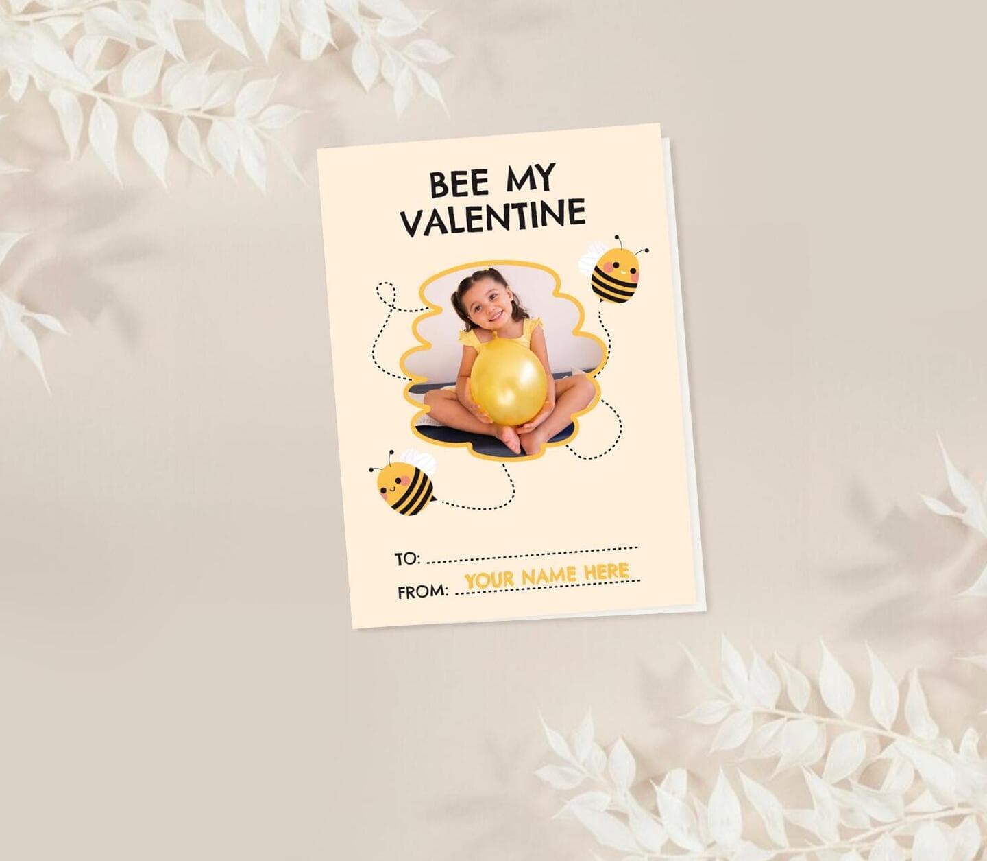Bee My Valentine Card