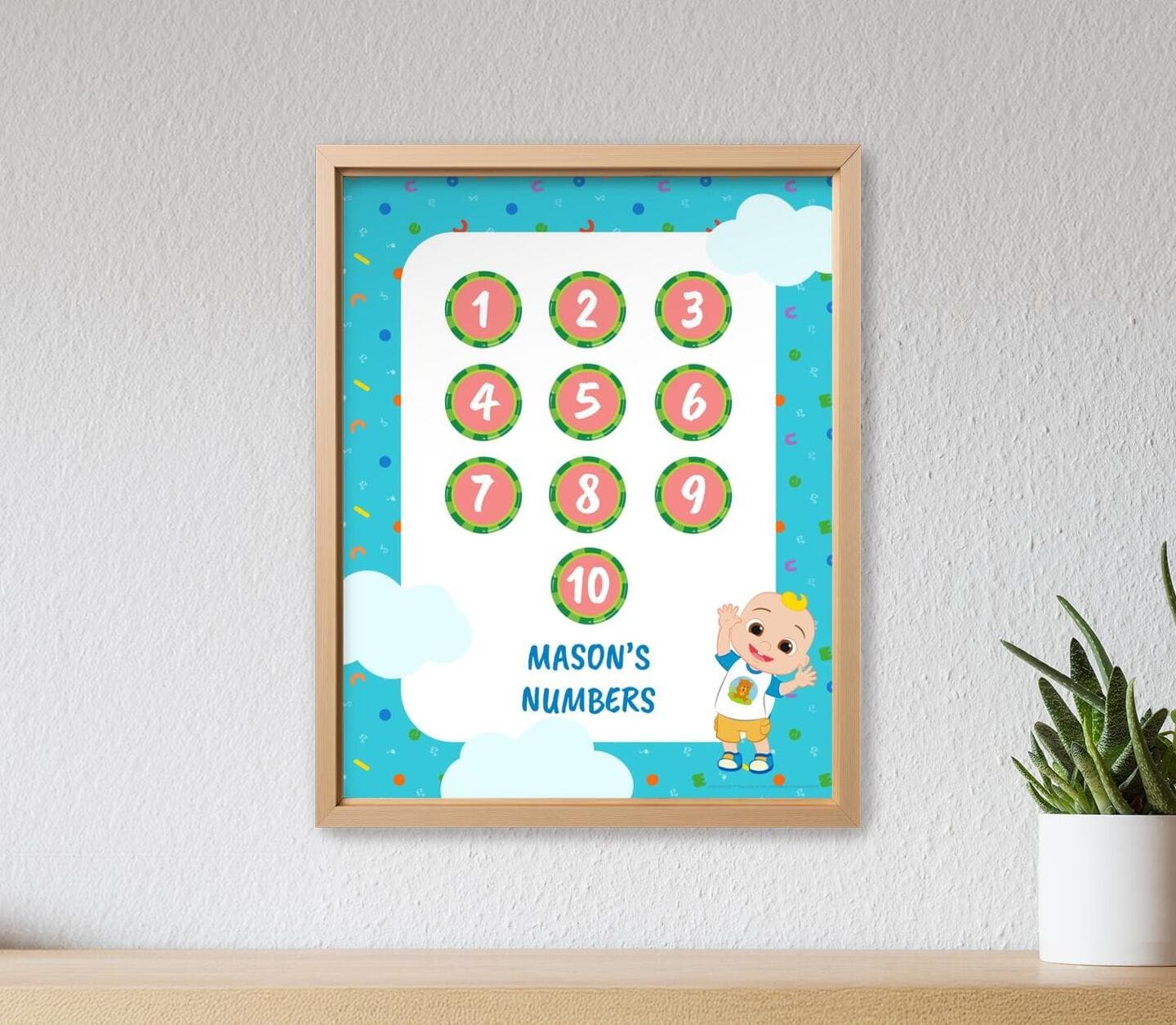 CoComelon™ Numbers JJ Rainbow Poster