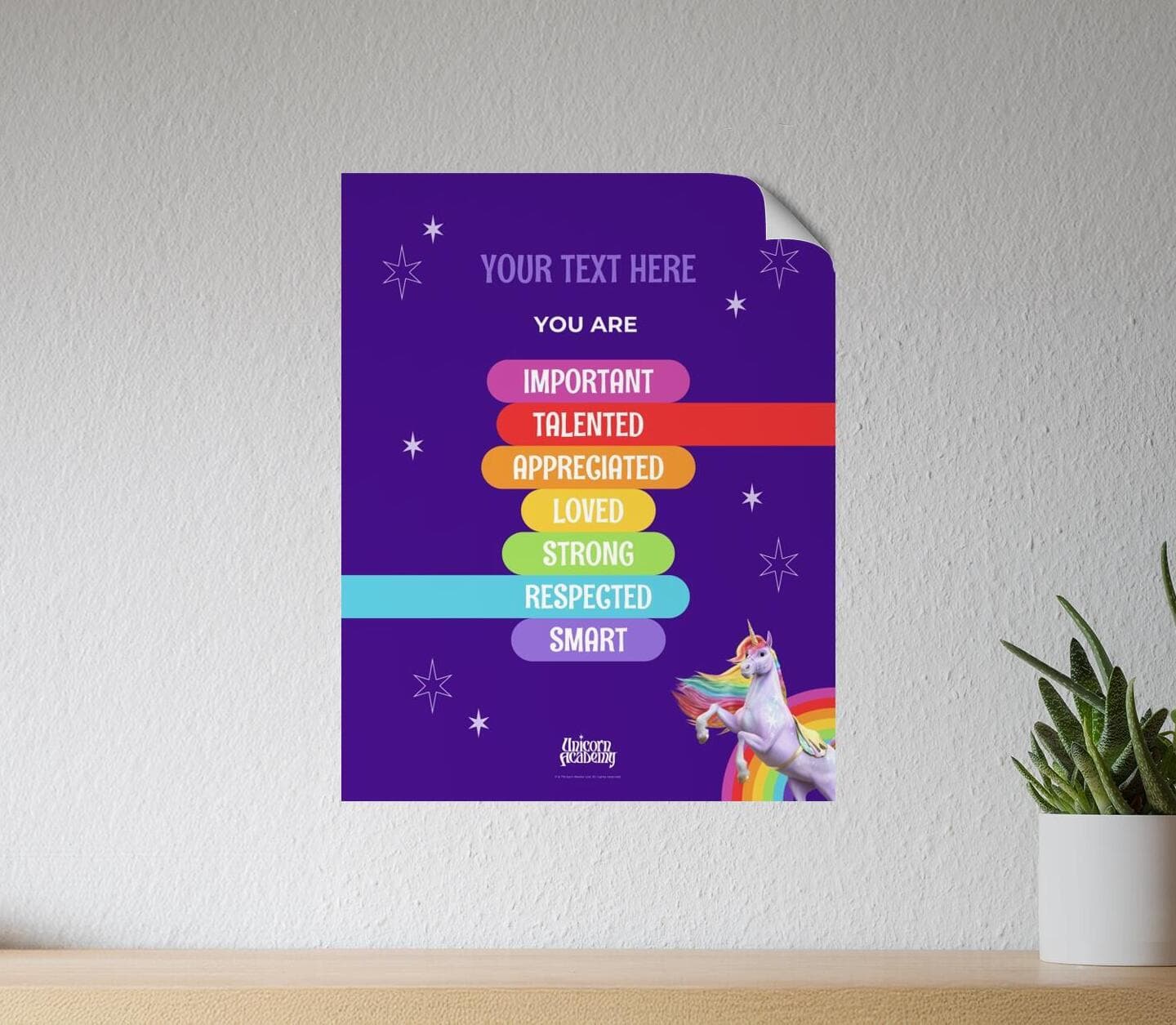 Unicorn Academy™ Qualities Poster Poster