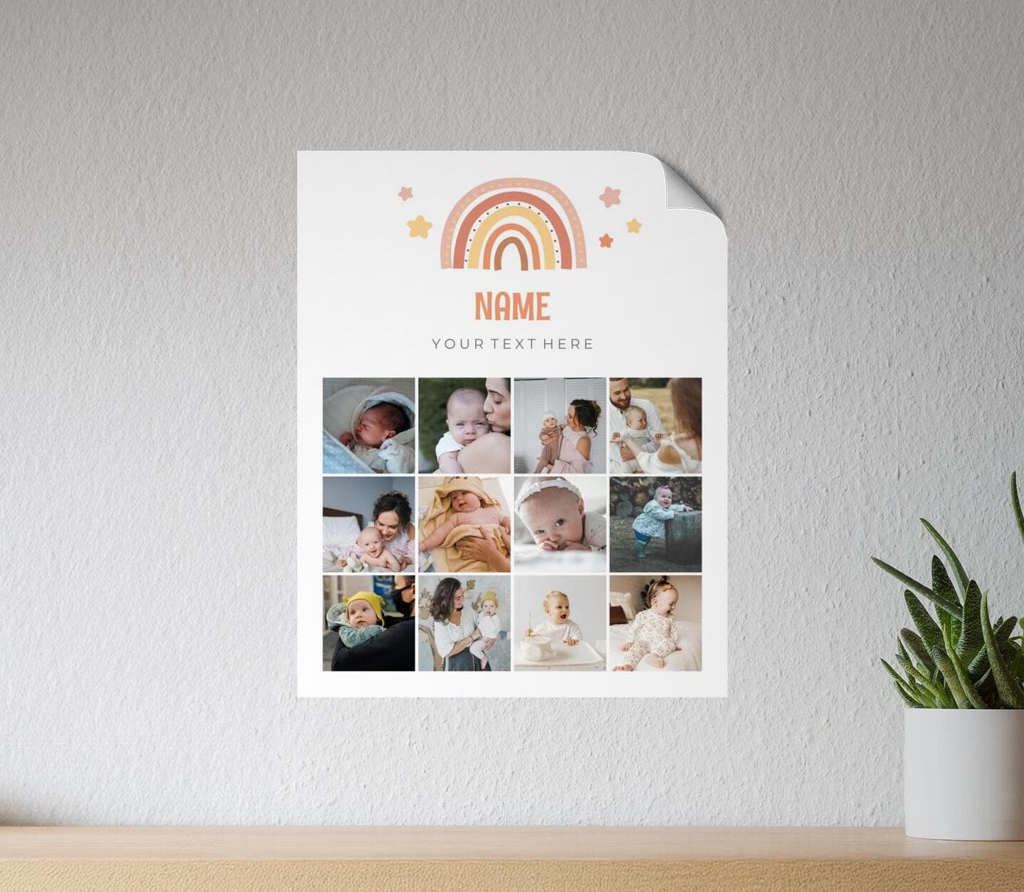 First Year Rainbow Poster