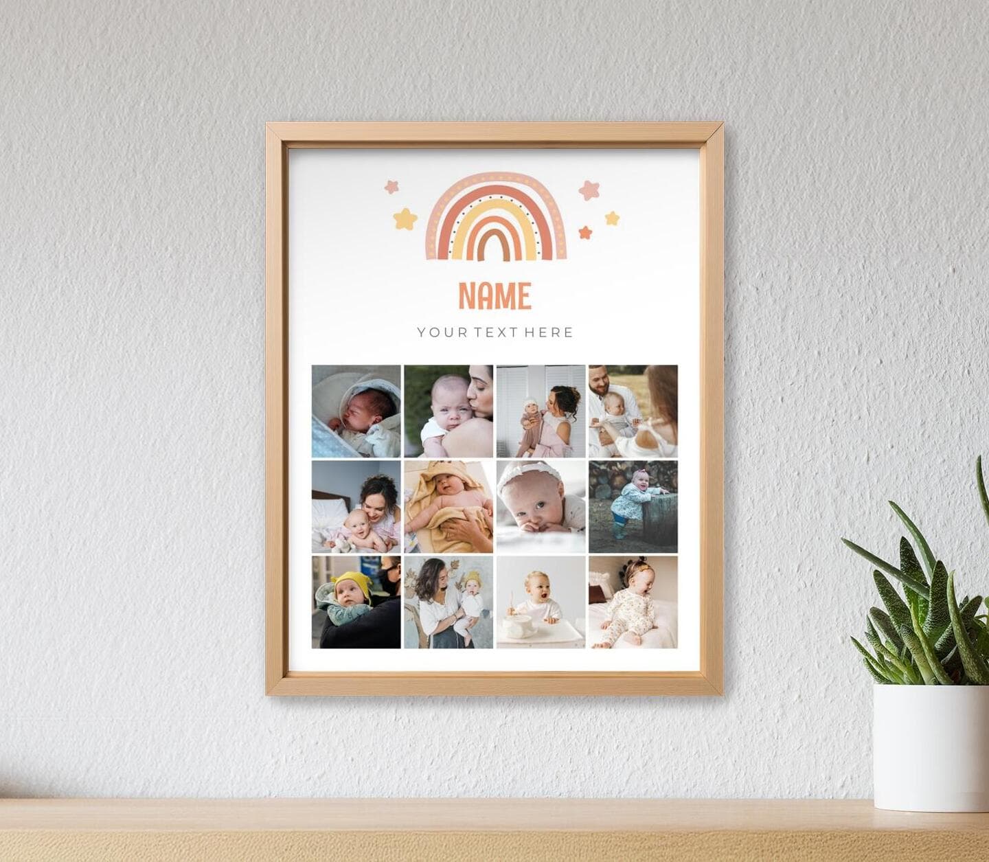 First Year Rainbow Poster