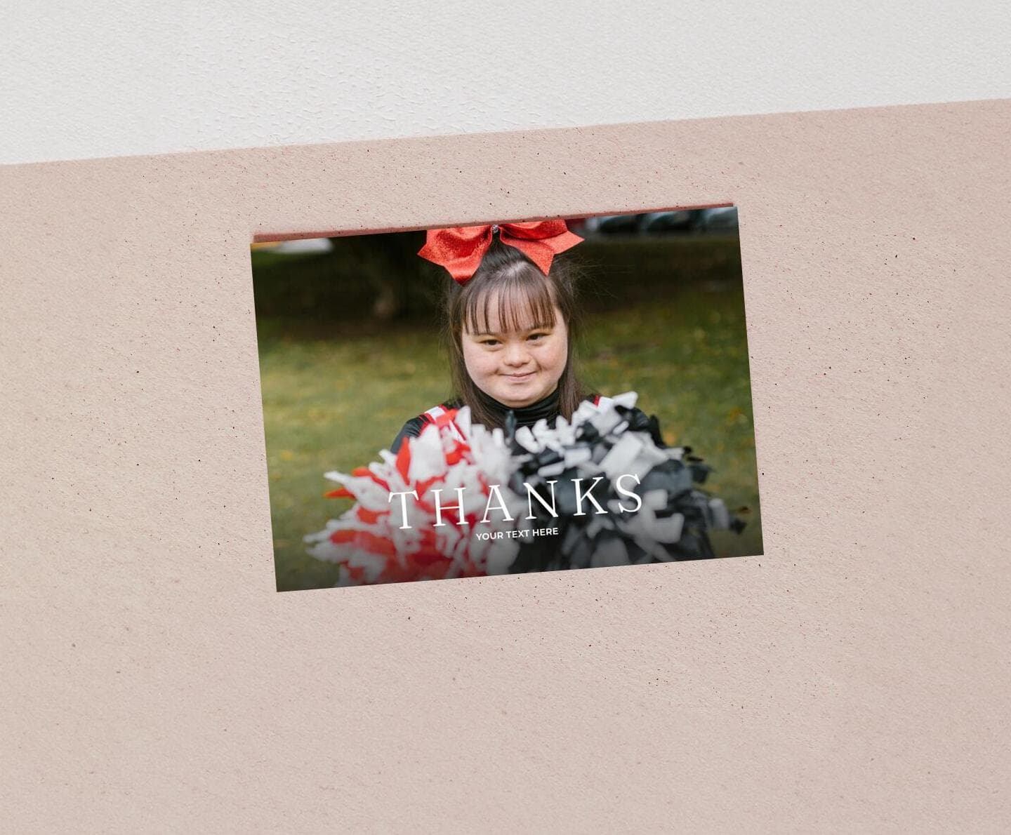 Landscape White Capital Thank You Card