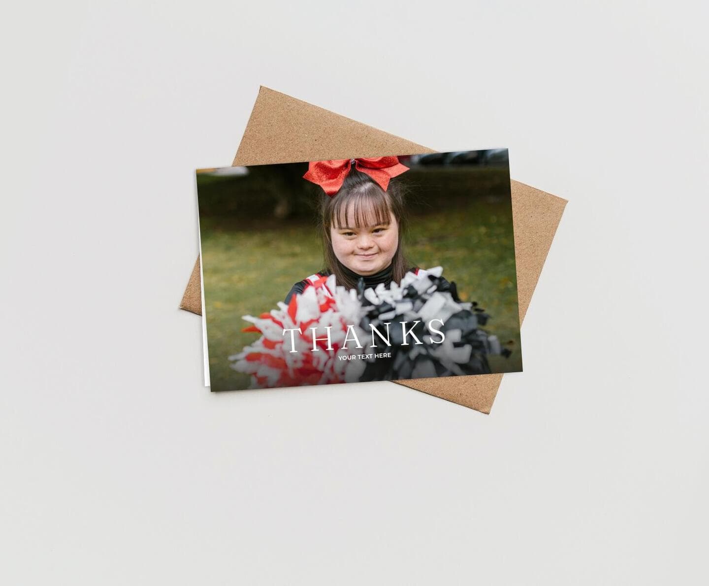 Landscape White Capital Thank You Card