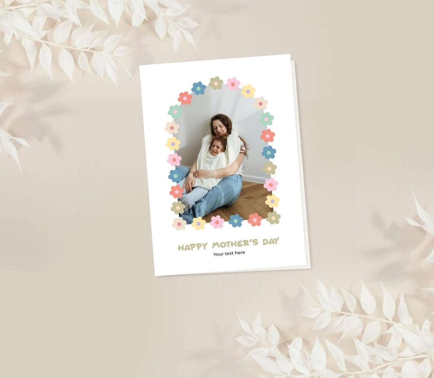 Retro Bloom Arch Card