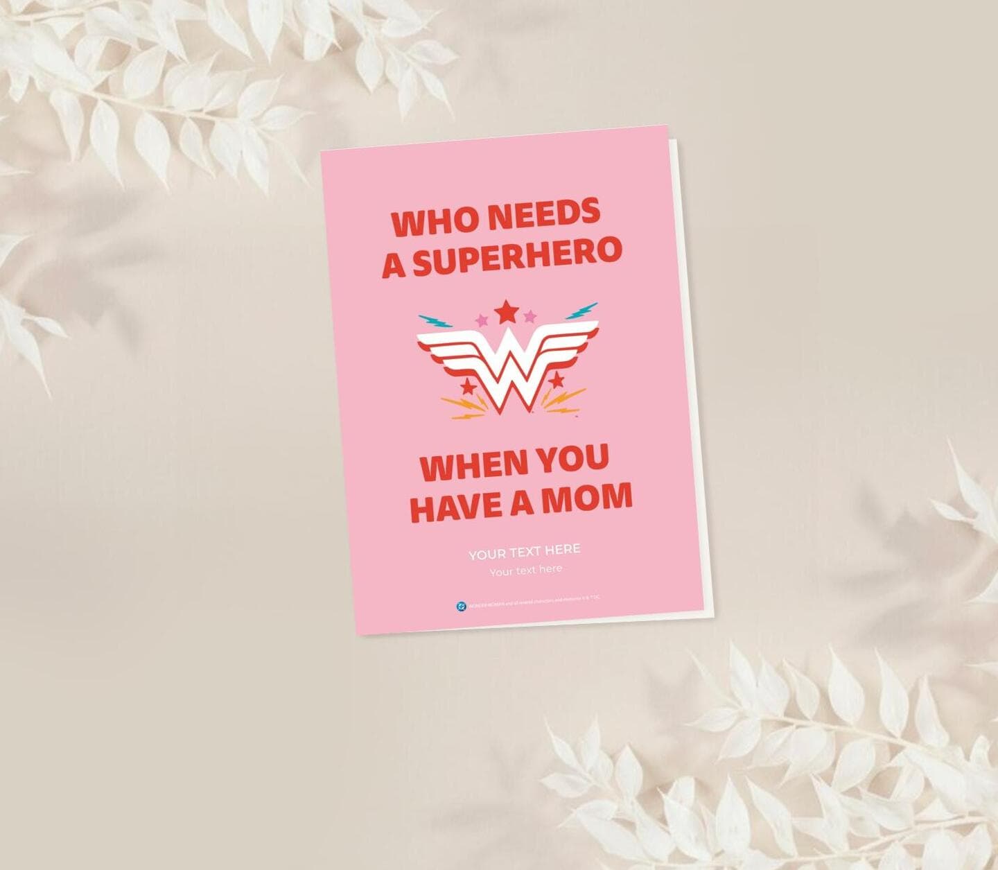 Wonder Woman™ Superhero Mom Card