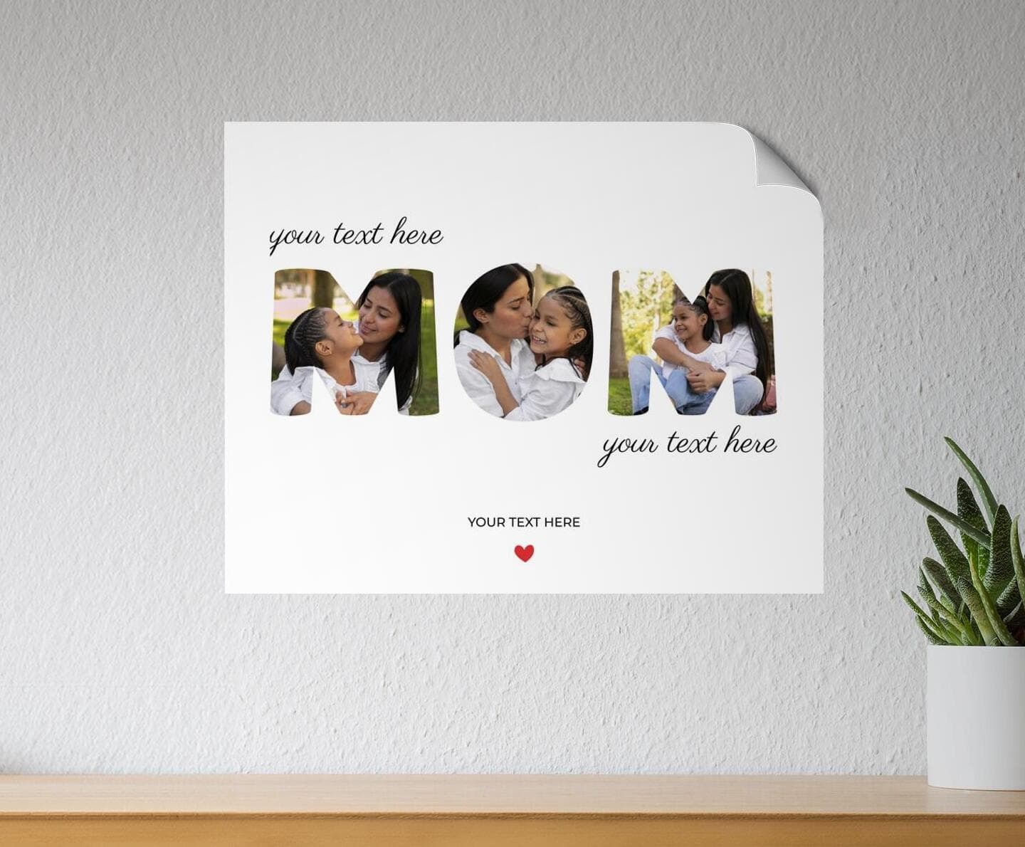 Mom Letters Poster Poster