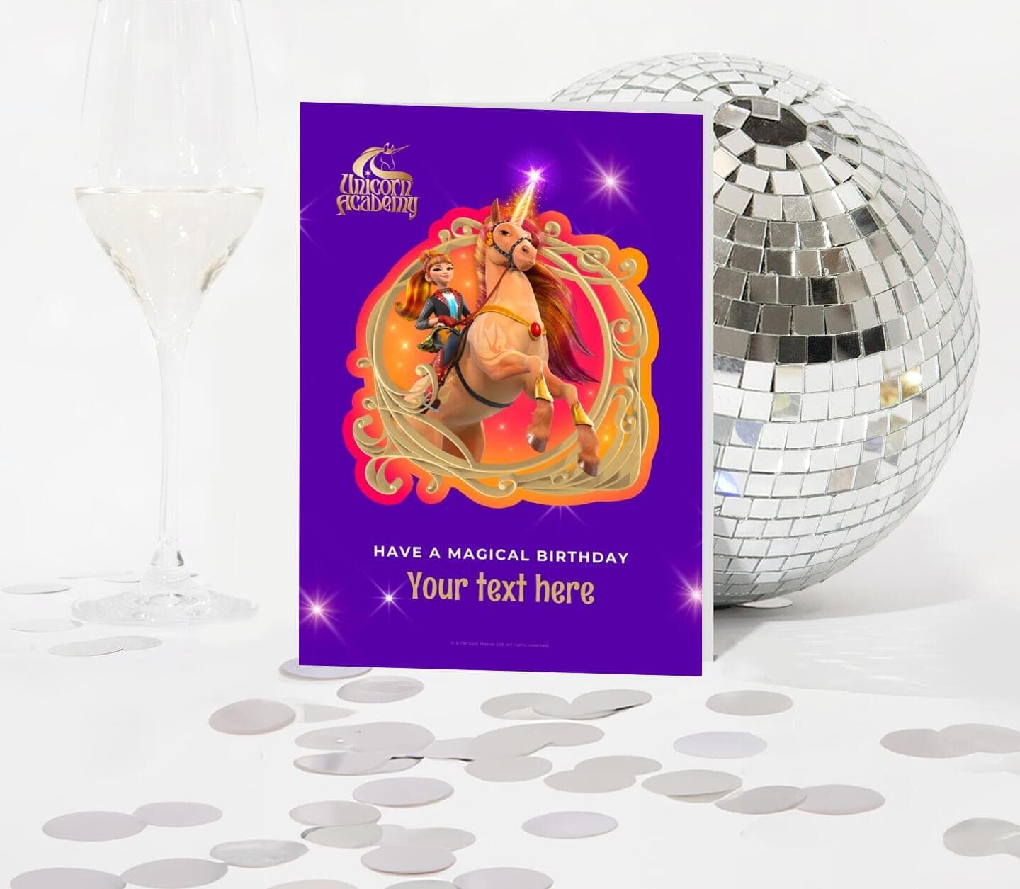 Unicorn Academy™ Magical Birthday Valentina And Cinder Card