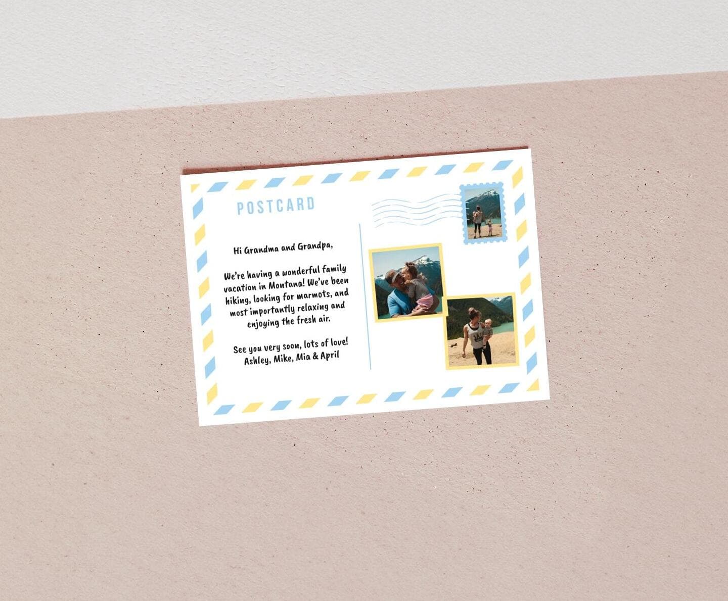 Postcard Summer Card