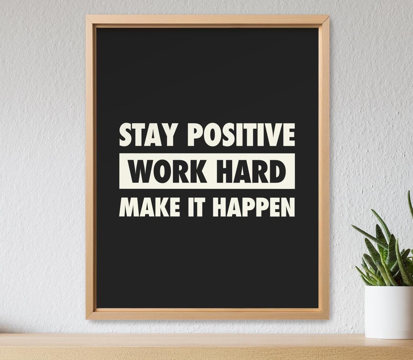 B&W Motivation Quote Poster