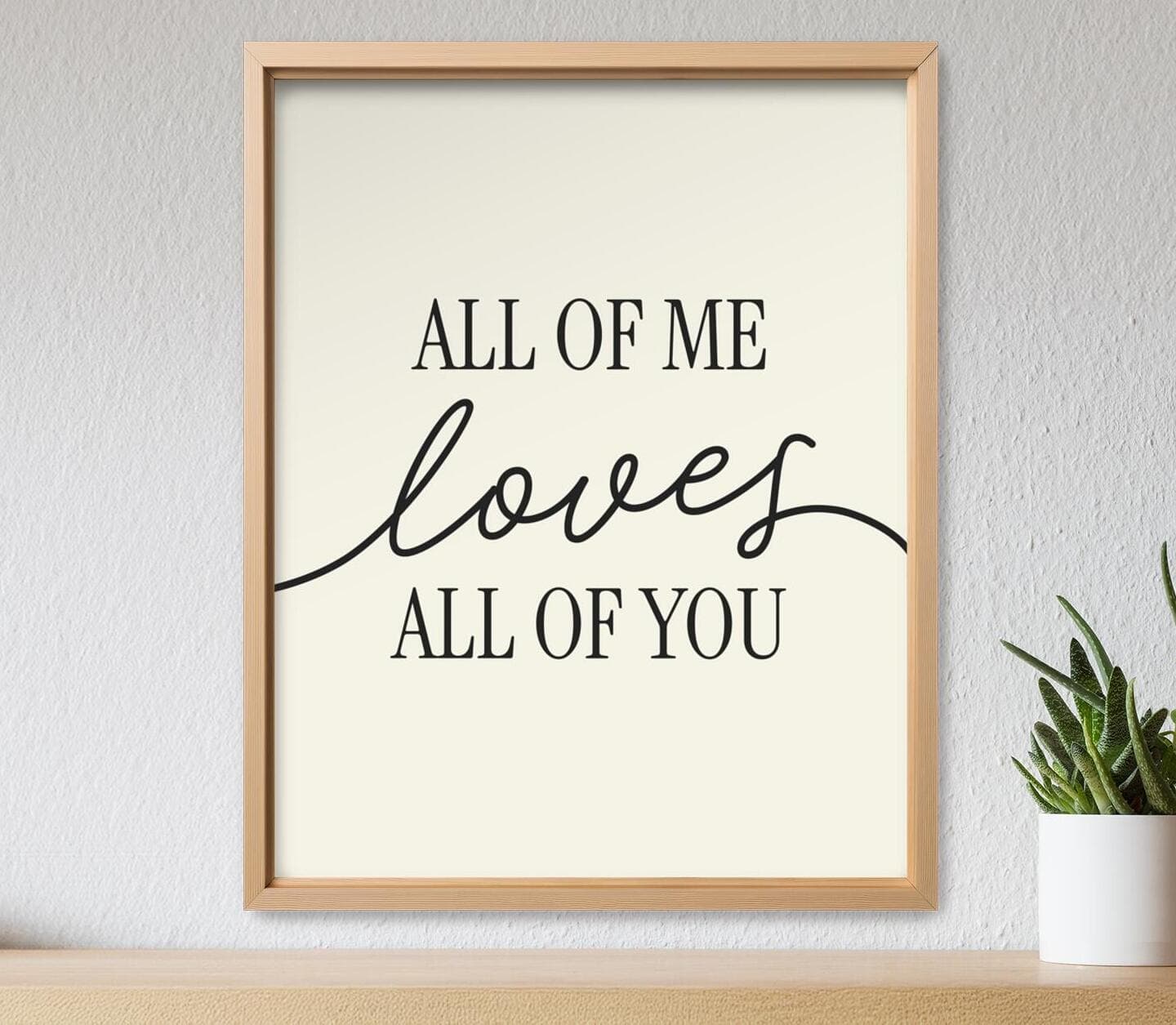 B&W Love Quote 2 Poster