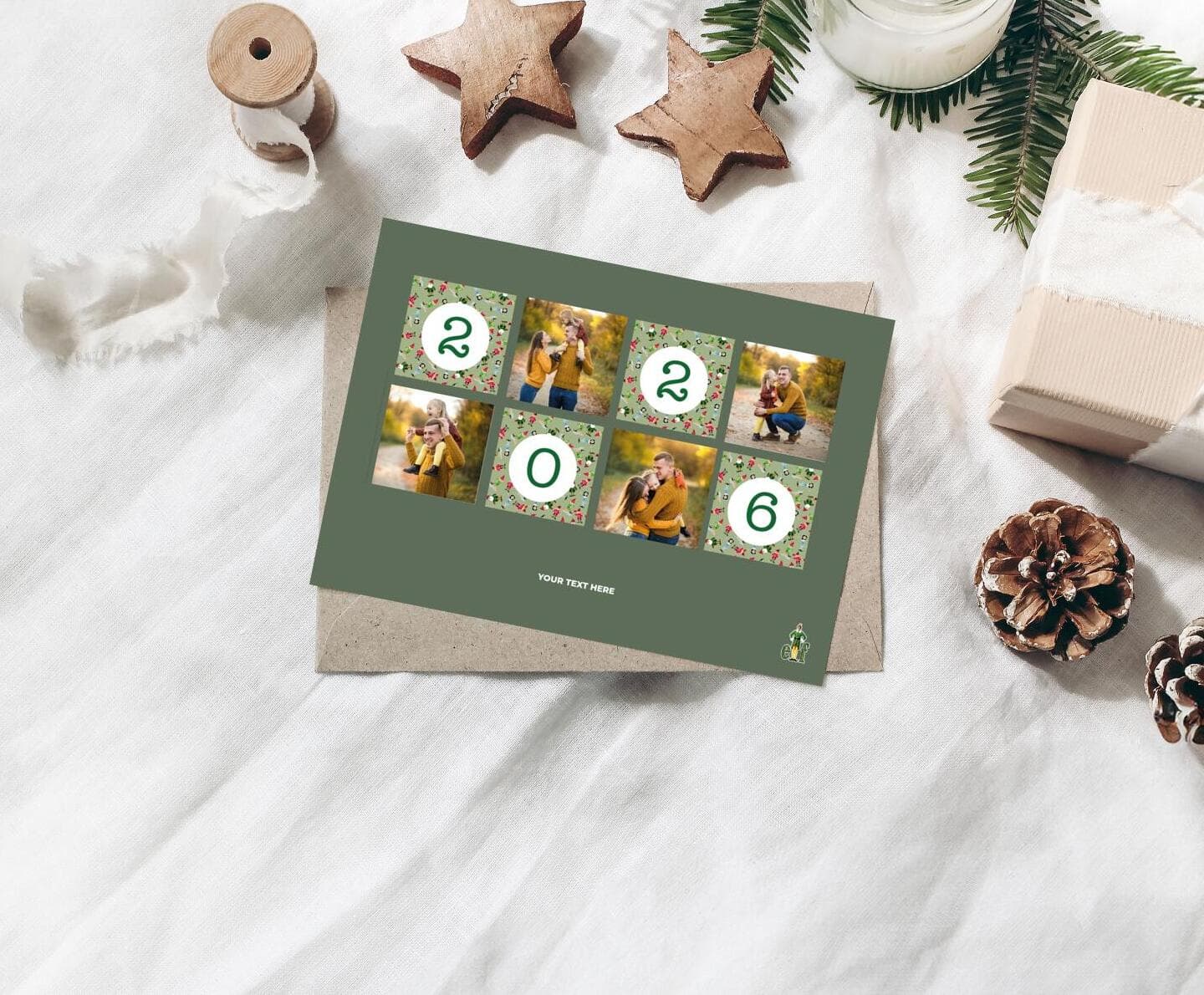 Elf™ Green and Pattern Card