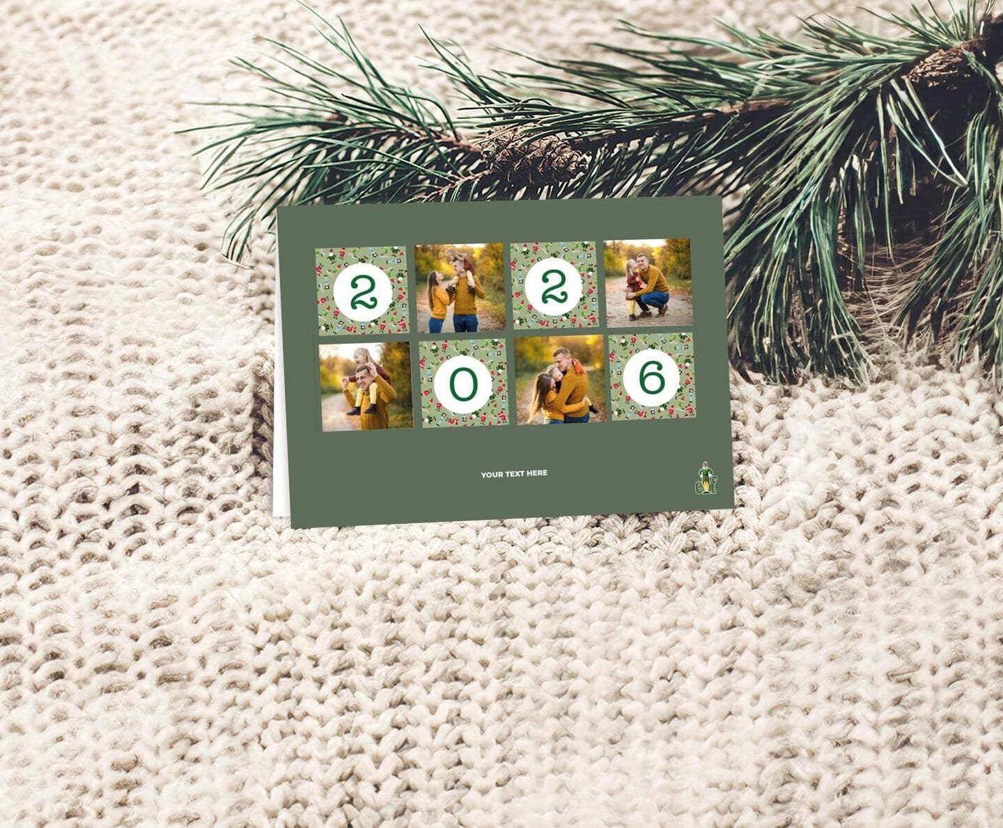 Elf™ Green and Pattern Card