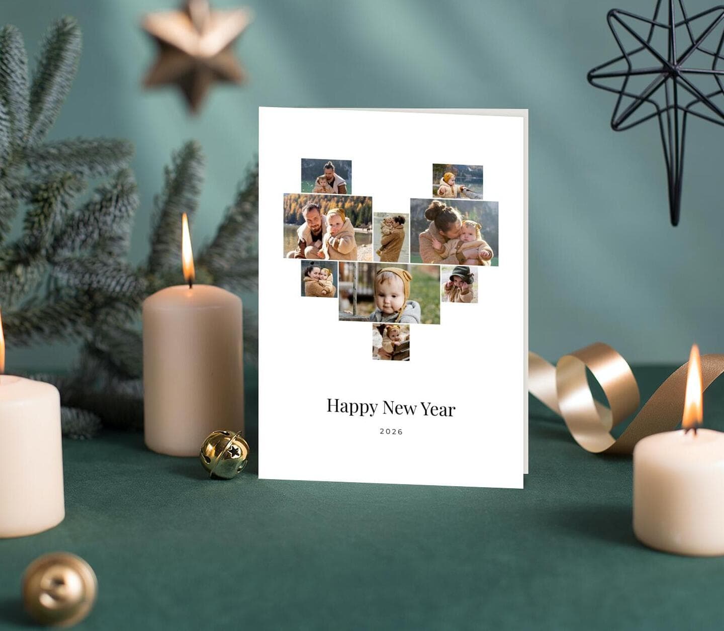 Holiday Heart Multiphoto Card